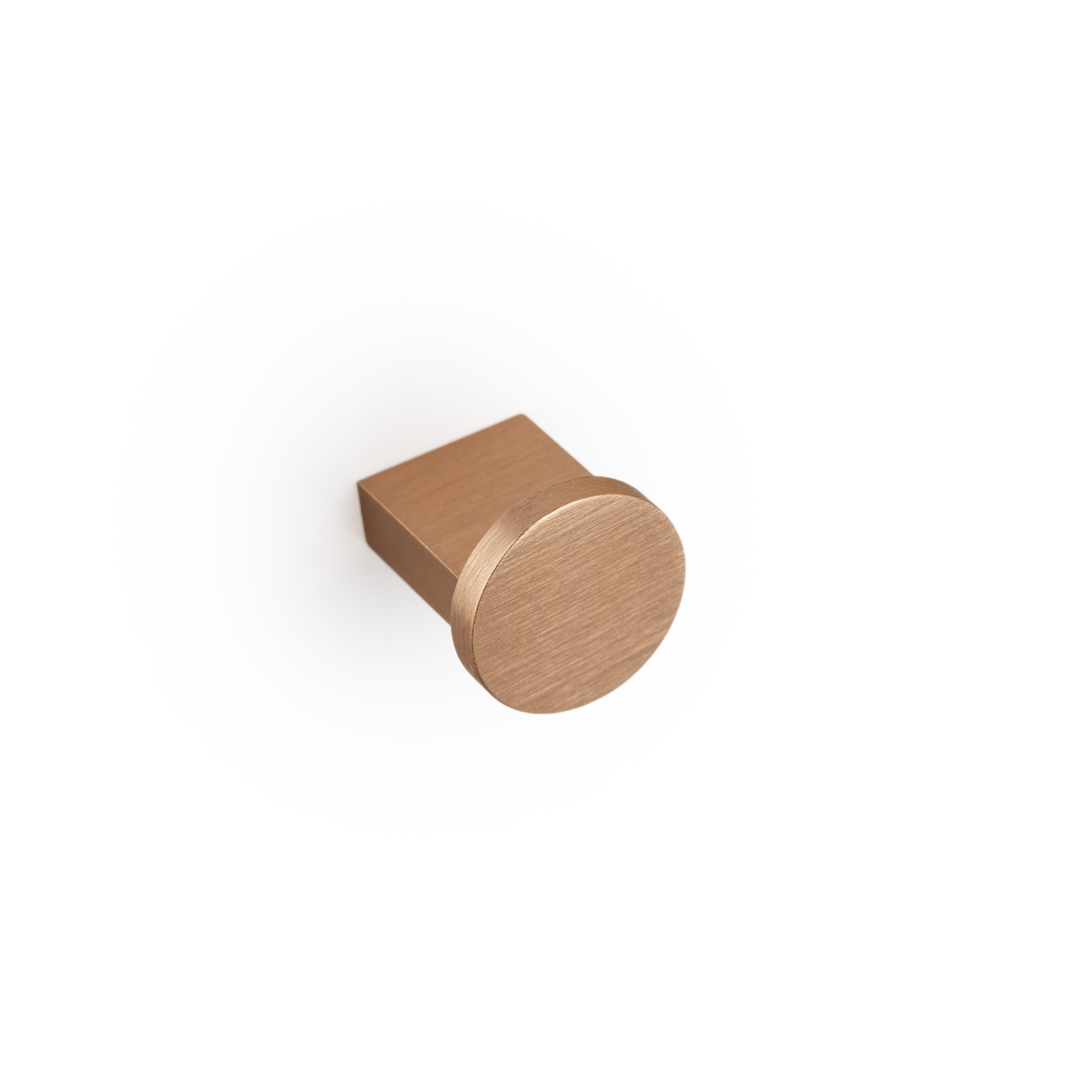 Bouton NEXX Ø25 aluminium brossé laiton cava