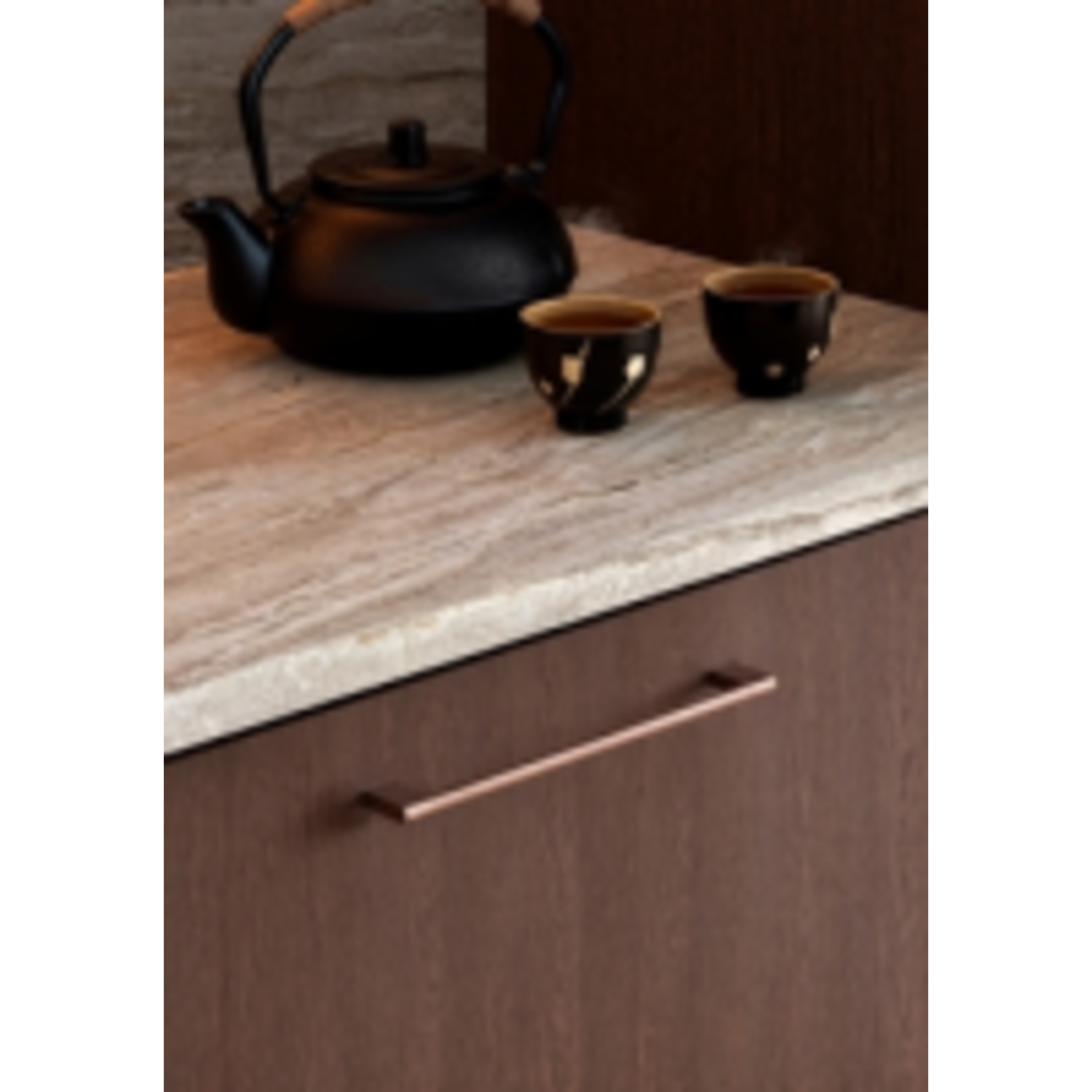 Poignée NEXX BA256 L256 aluminium brossé bronze