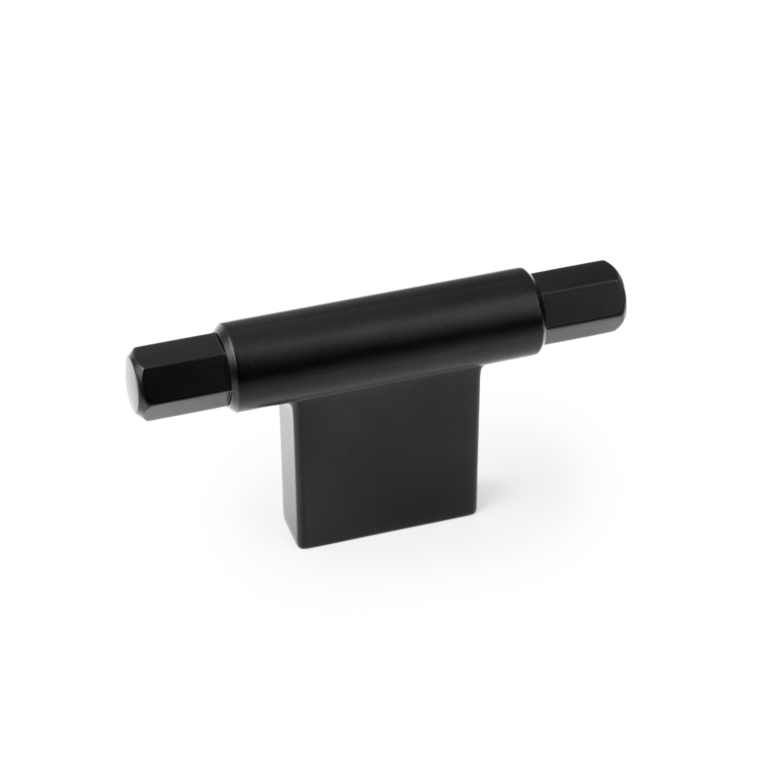 Bouton T PRISMA L78 zamac mat noir