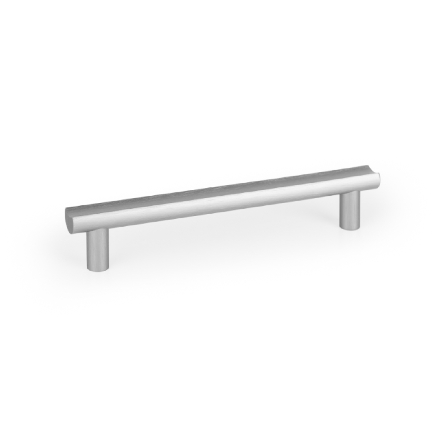 Poignée MOON BA160 L193 aluminium look inox