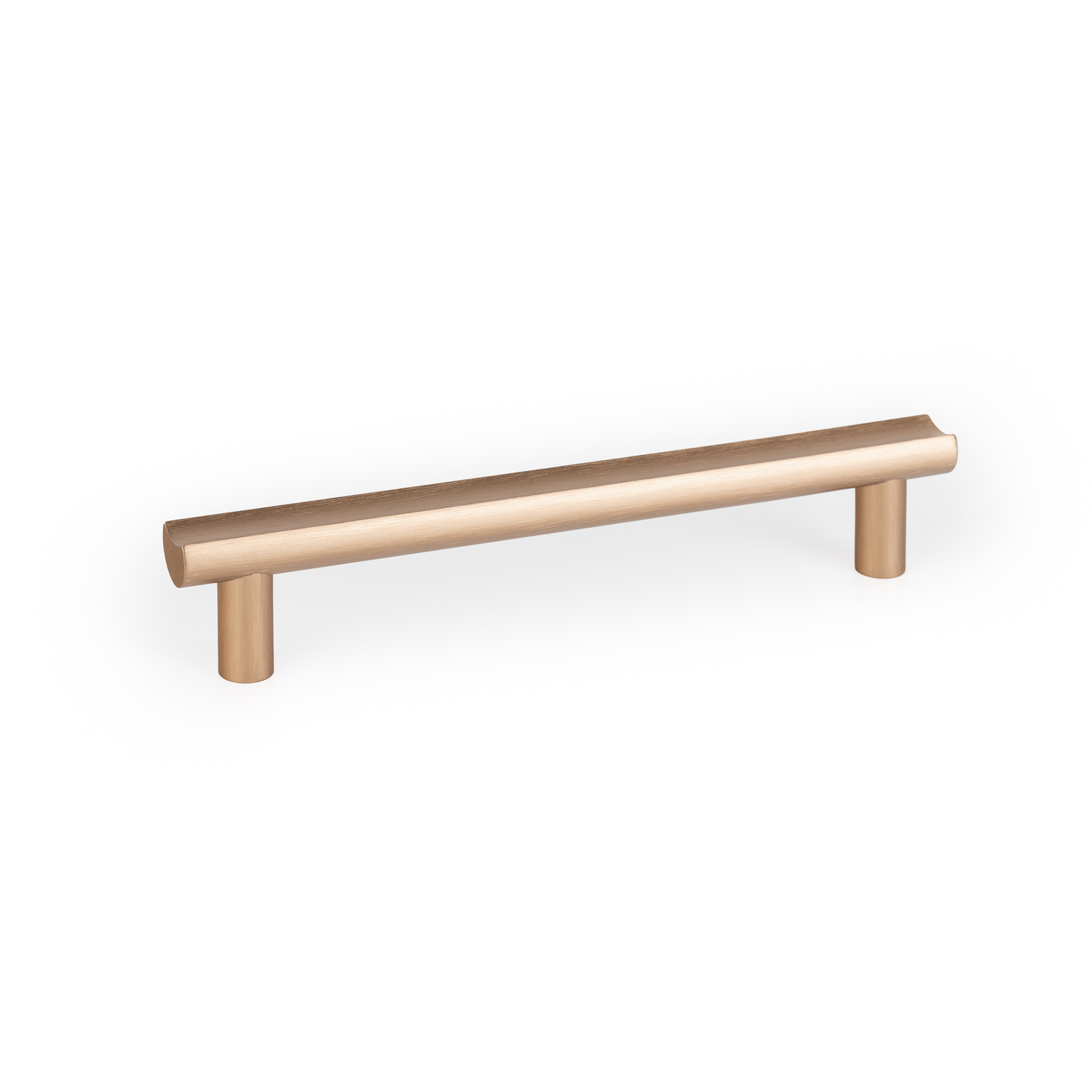 Poignée MOON BA160 L193 aluminium brossé laiton cava
