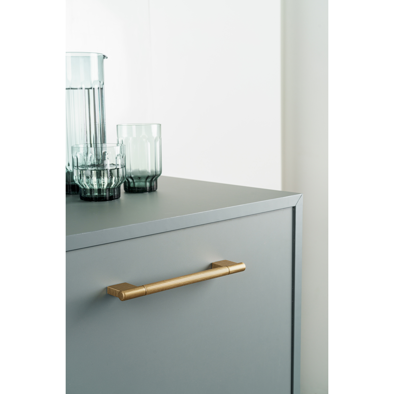 Poignée POINT BA320 L356 aluminium brossé laiton cava