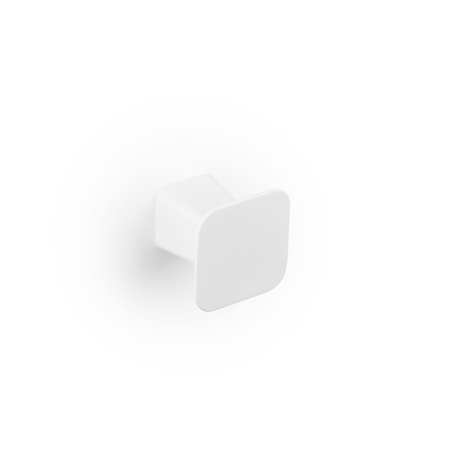 Knop PRISM L32 zamak mat wit