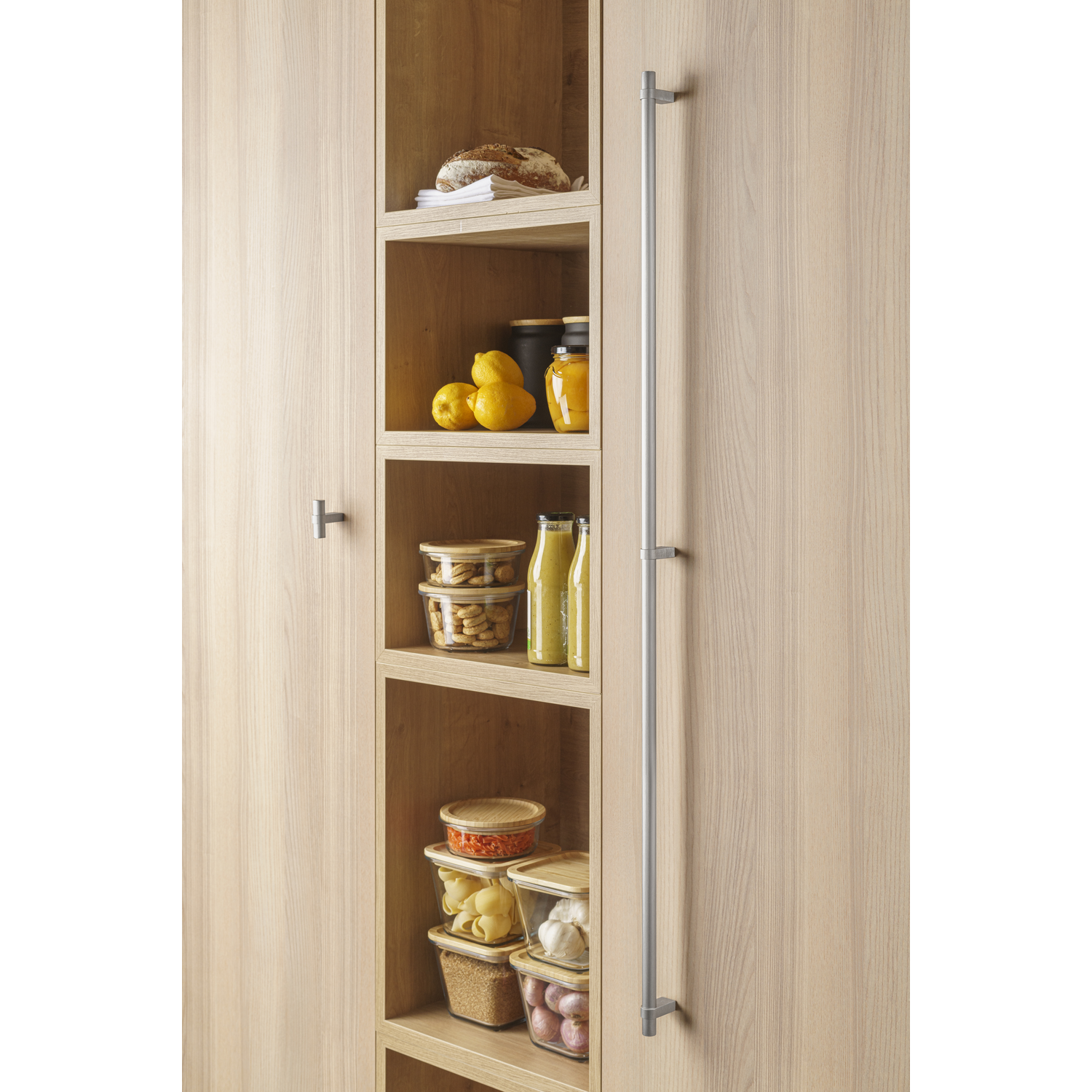 Greep NOBB BA1056-528 L1108 aluminium rvs-look