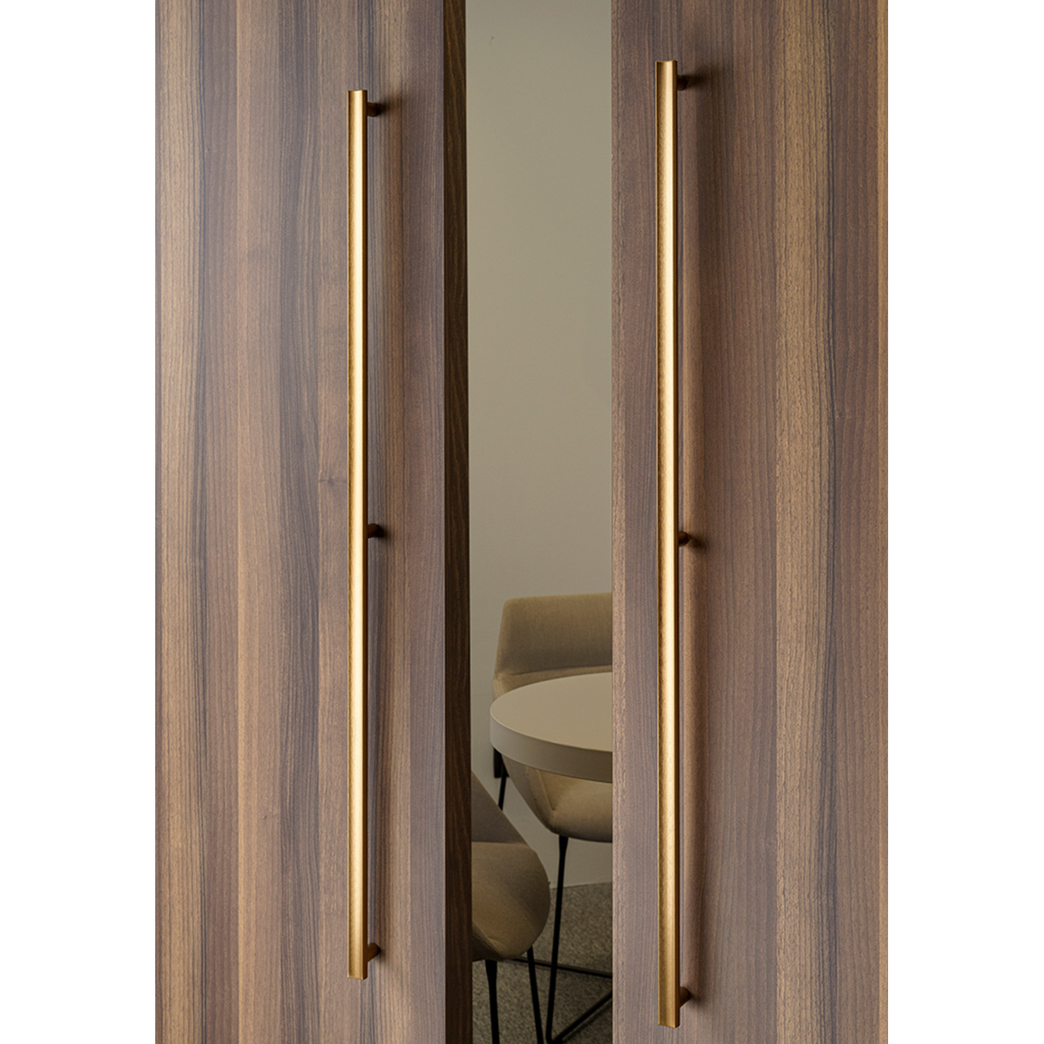 Poignée de porte enkel MOON BIG BA384 L424 aluminium look inox