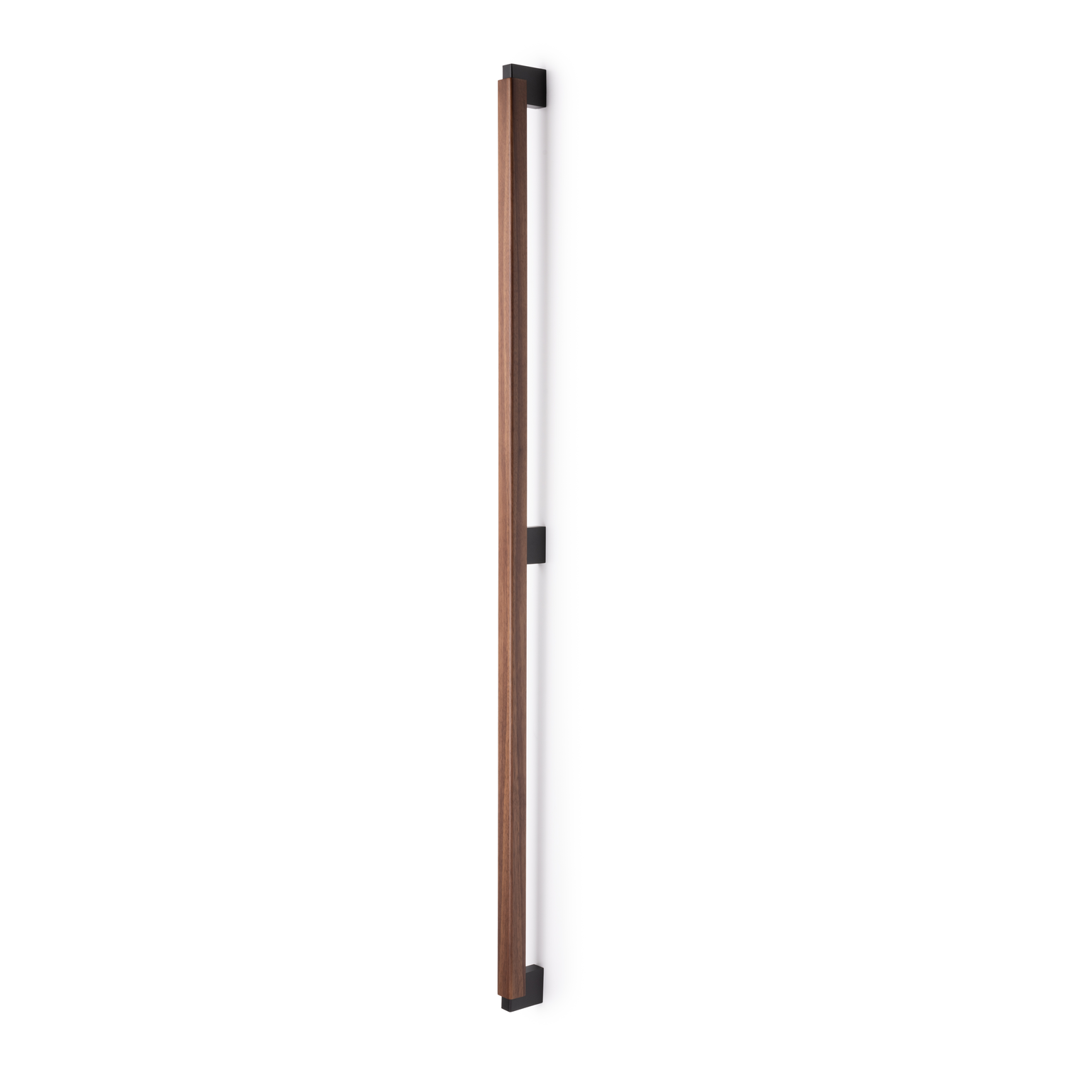 Poignée de porte enkel DUO BIG BA960-480 L1016 bois / aluminium noir / noyer