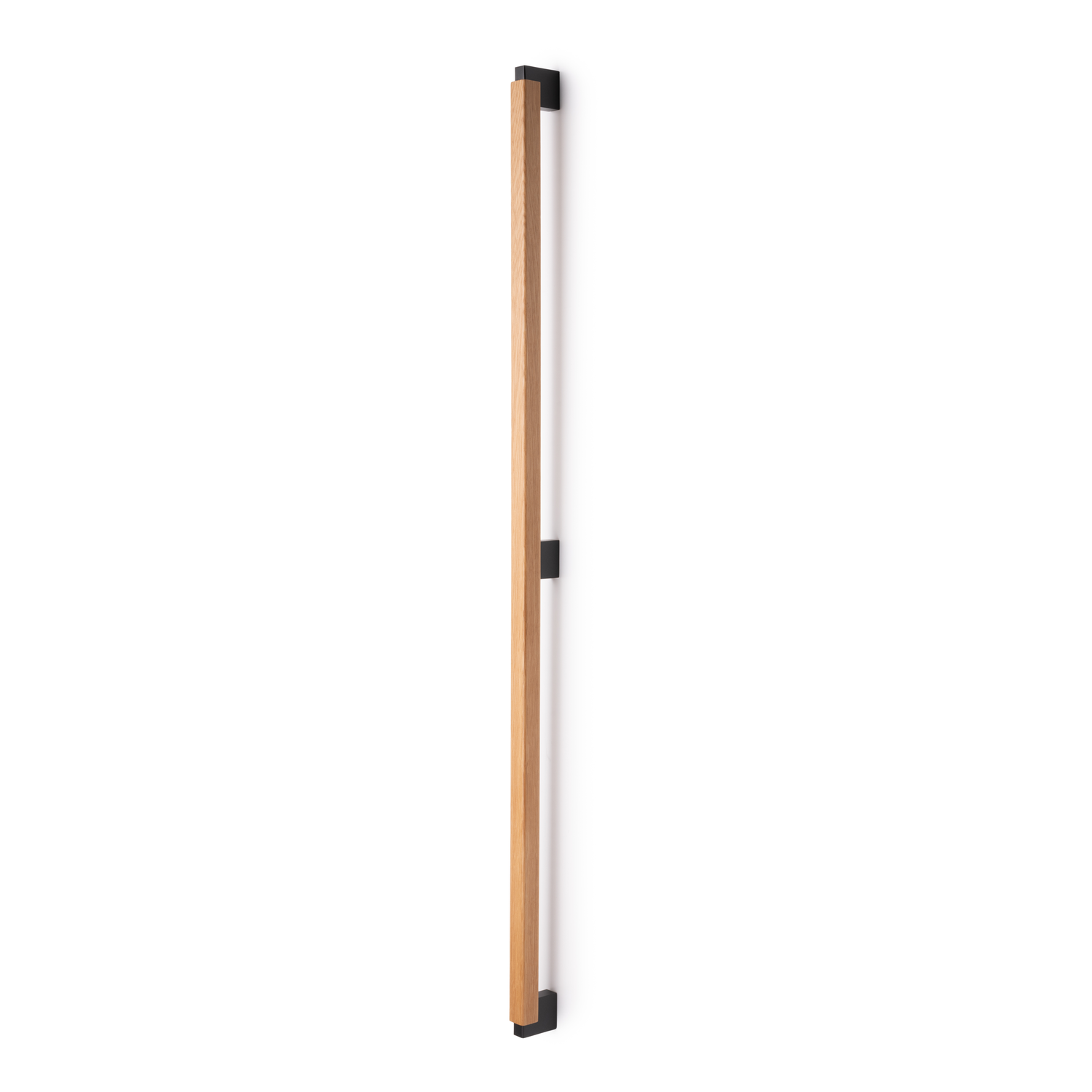 Poignée de porte dubbel DUO BIG BA960-480 L1016 bois / aluminium noir / chêne