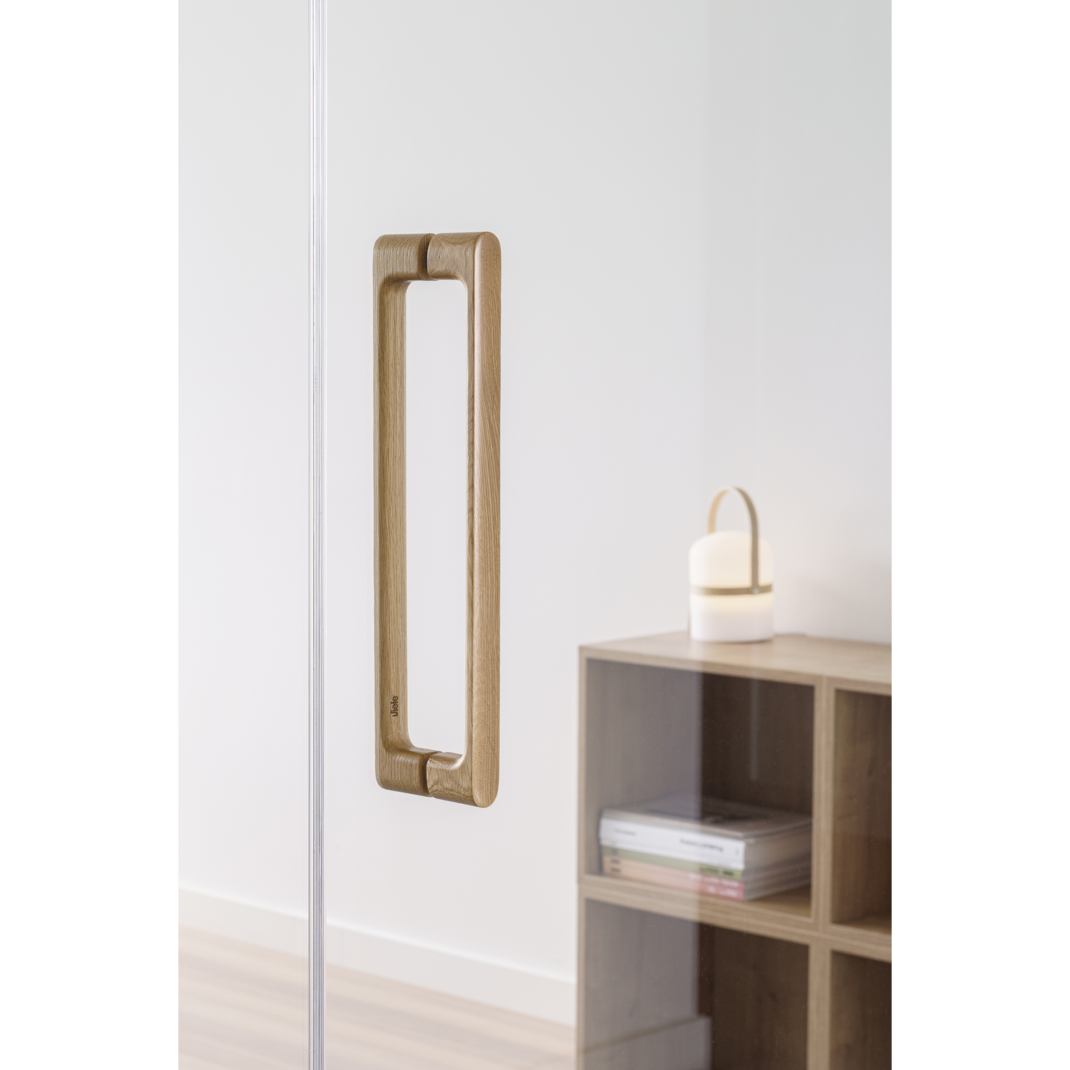 Poignée de porte dubbel LUV WOOD BIG BA384 L418.5 bois noyer