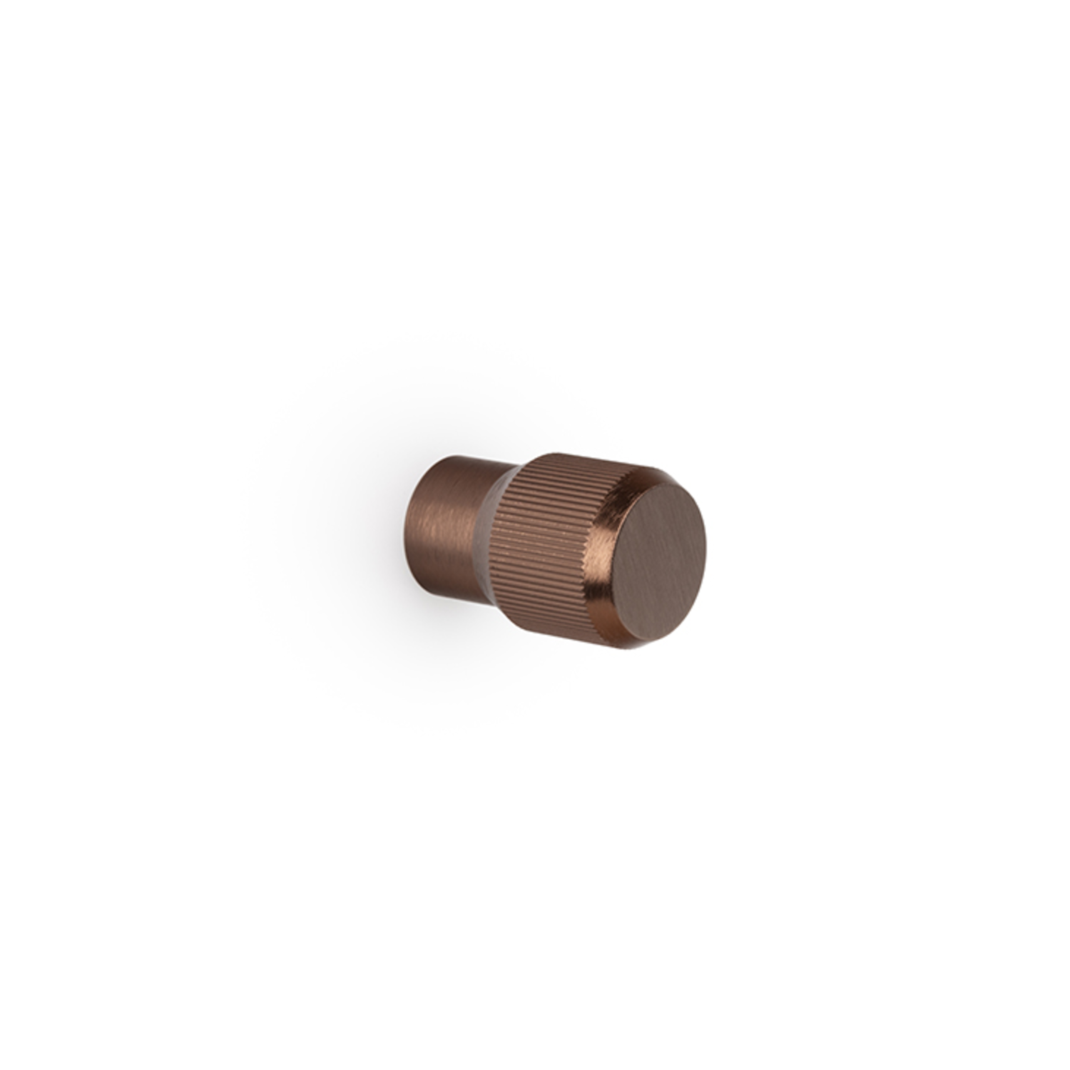 Knop BROOKLYN Ø20 aluminium geborsteld brons