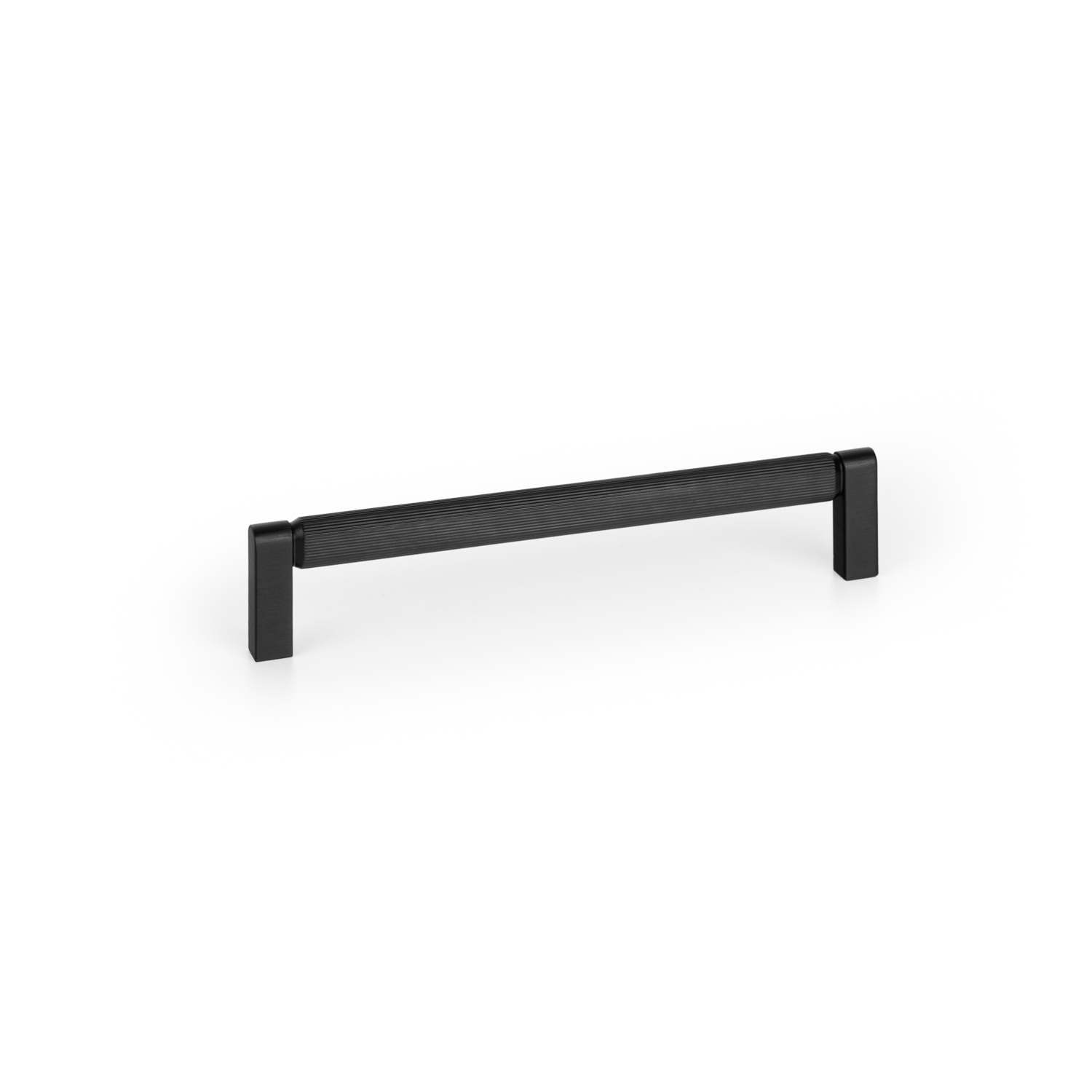 Poignée BROOKLYN BA160 L170 aluminium brossé noir