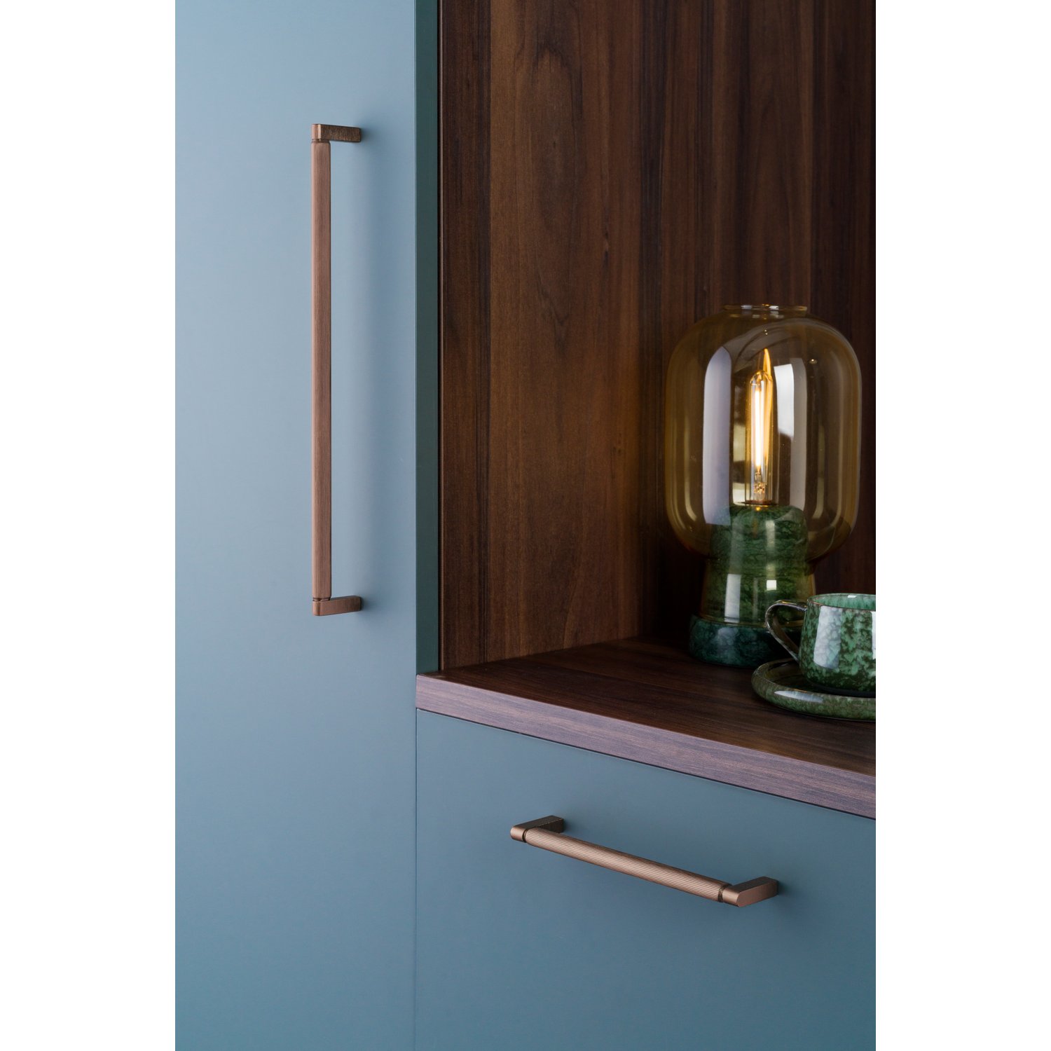 Greep BROOKLYN BA320 L330 aluminium geborsteld brons