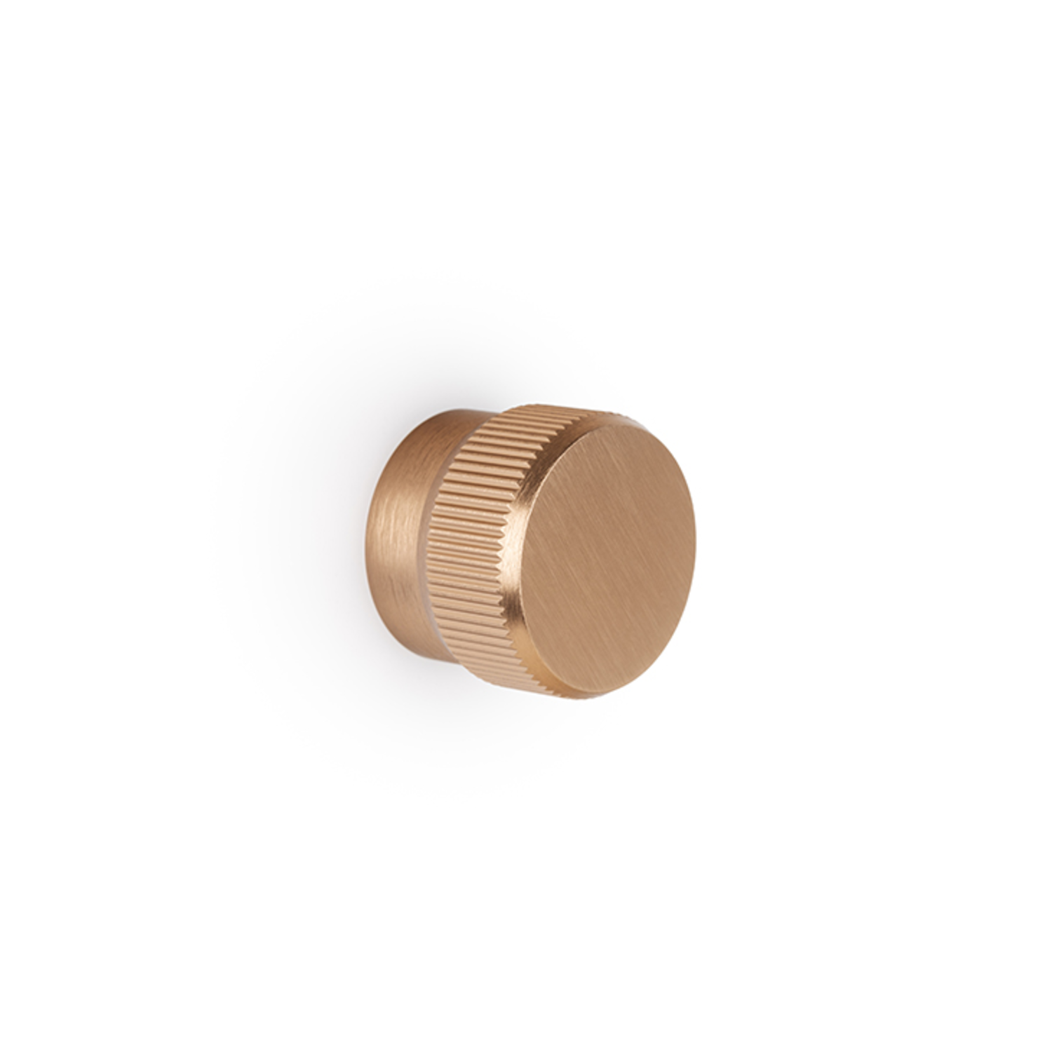 Bouton BROOKLYN BIG Ø40 aluminium brossé laiton cava