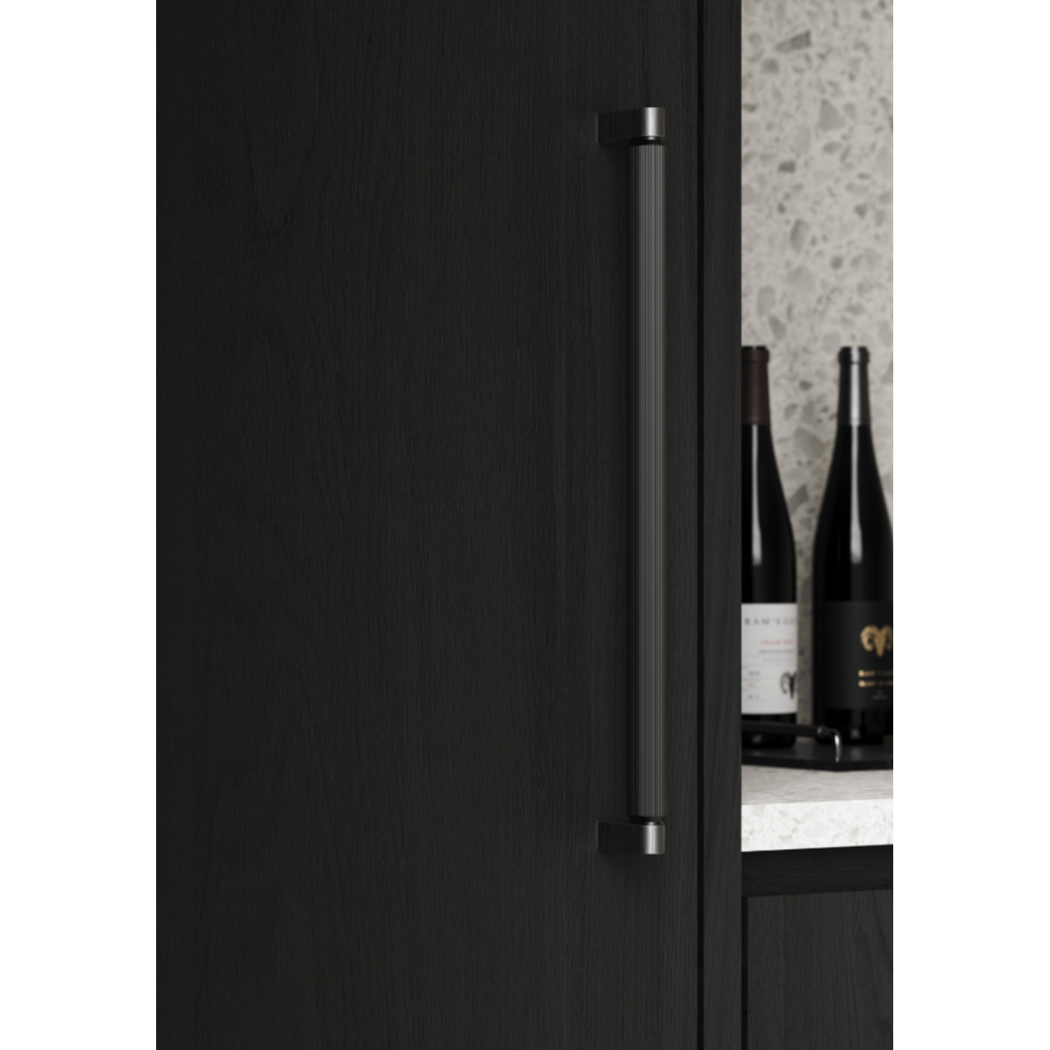 Knop BROOKLYN BIG Ø40 aluminium gepolijst nikkel