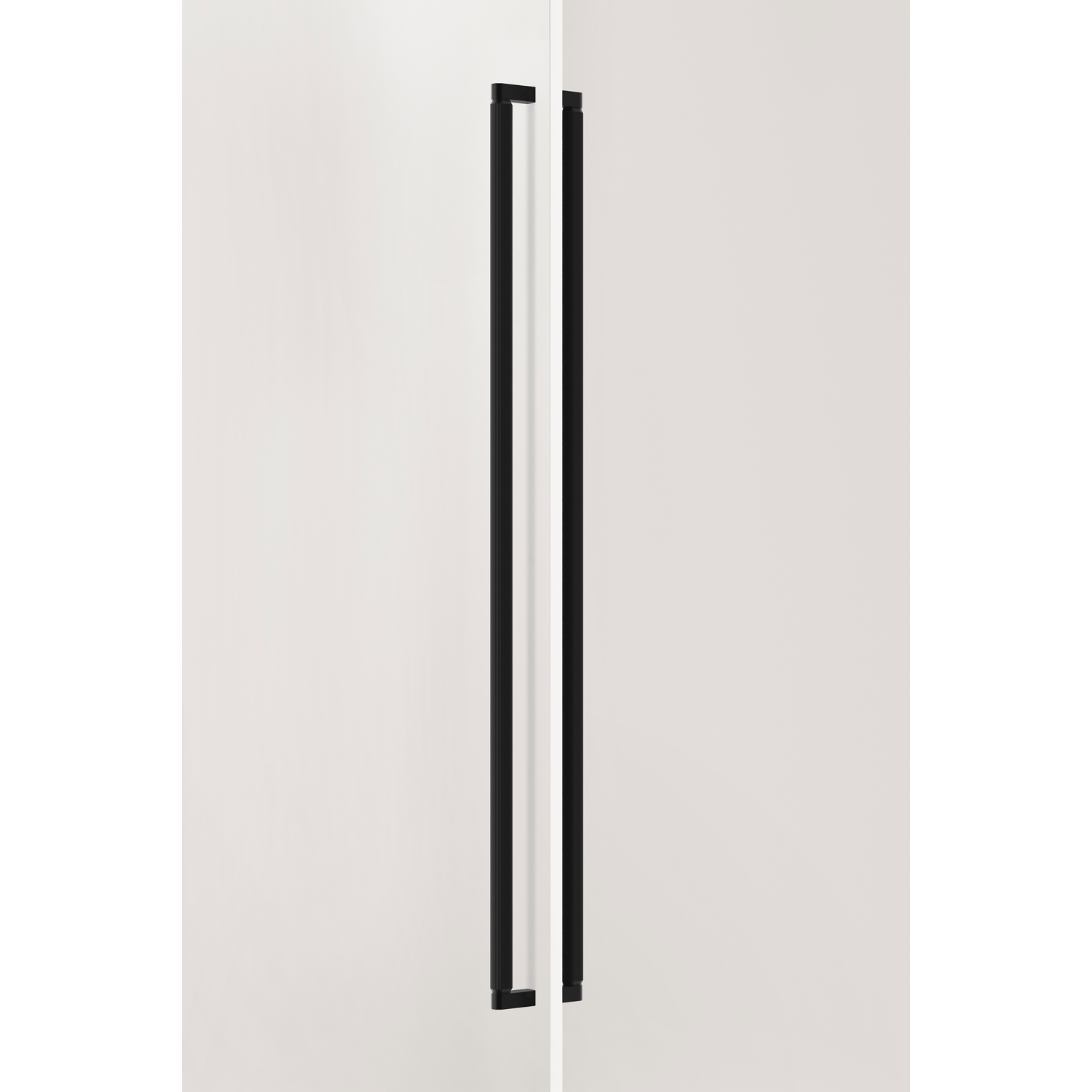 Poignée de porte dubbel BROOKLYN BIG BA1056 L1074 aluminium brossé noir