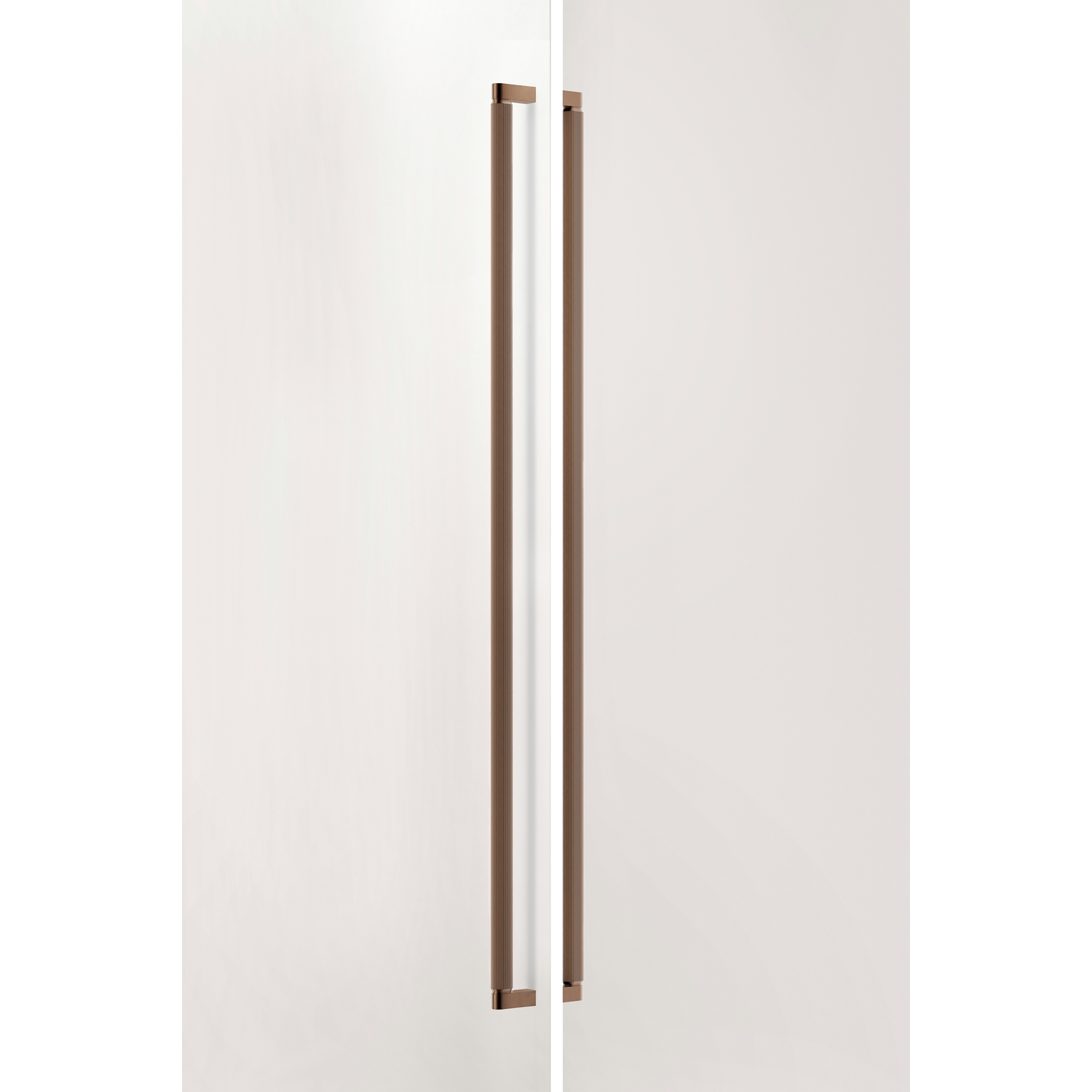 Poignée de porte dubbel BROOKLYN BIG BA1056 L1074 aluminium brossé bronze
