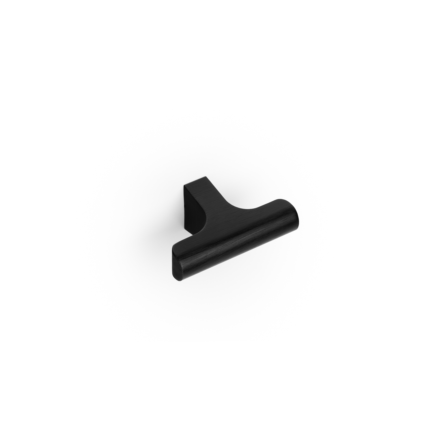 T-knop HINOKI L60 aluminium geborsteld zwart