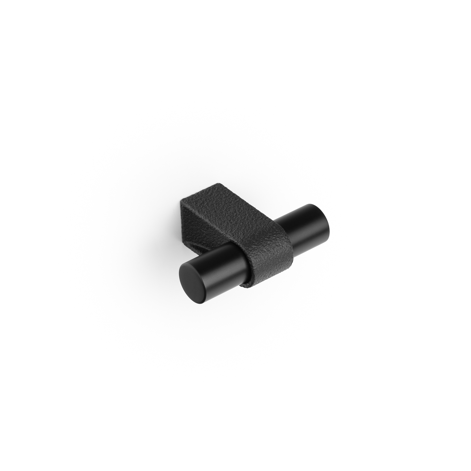 T-knop CASEY L60 aluminium zwart textuur / mat zwart