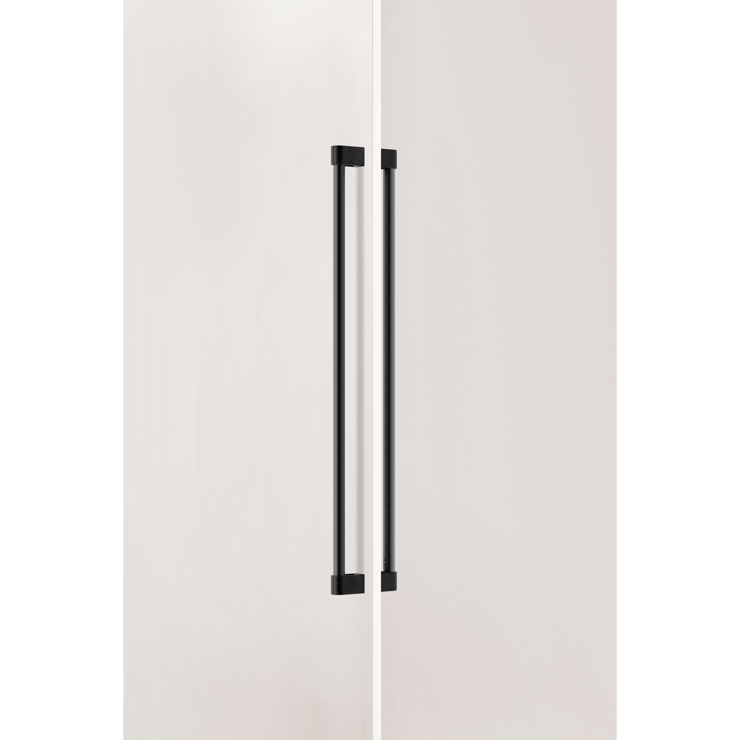 Deurgreep dubbel CASEY BIG BA736 L768 aluminium zwart textuur / mat zwart