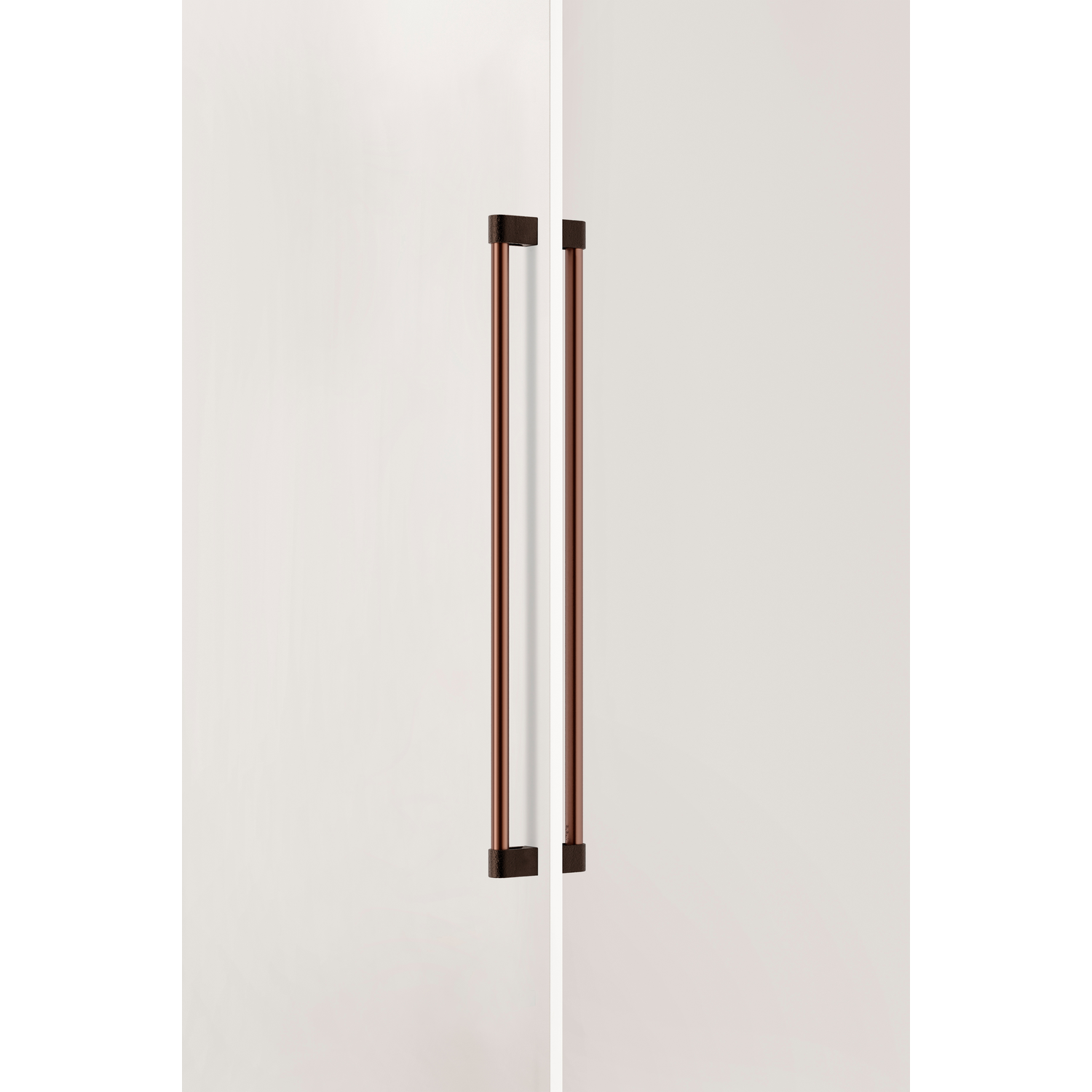 Poignée de porte dubbel CASEY BIG BA736 L768 aluminium métallisé brun texture / mat bronze
