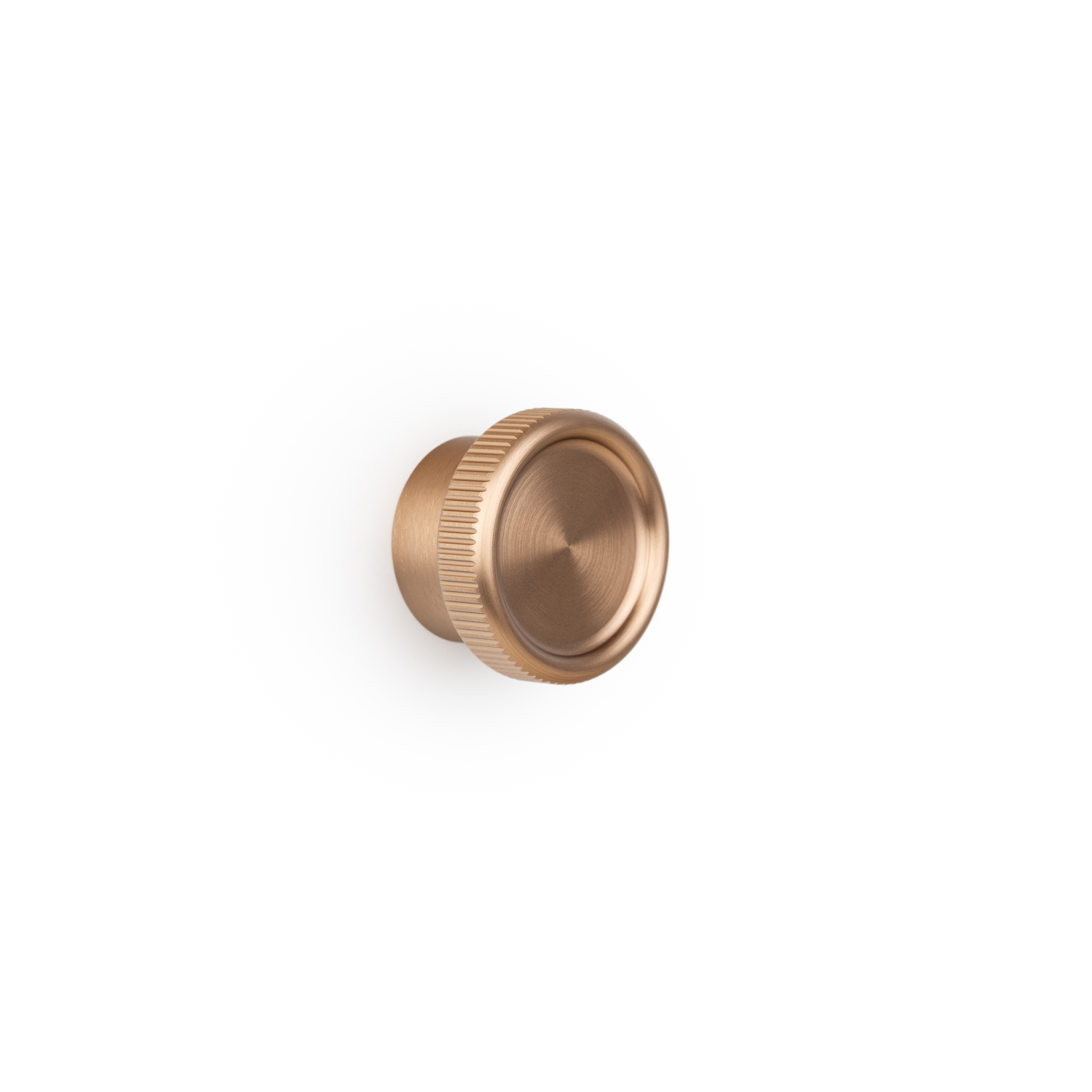 Bouton BOTO Ø45 aluminium brossé laiton cava