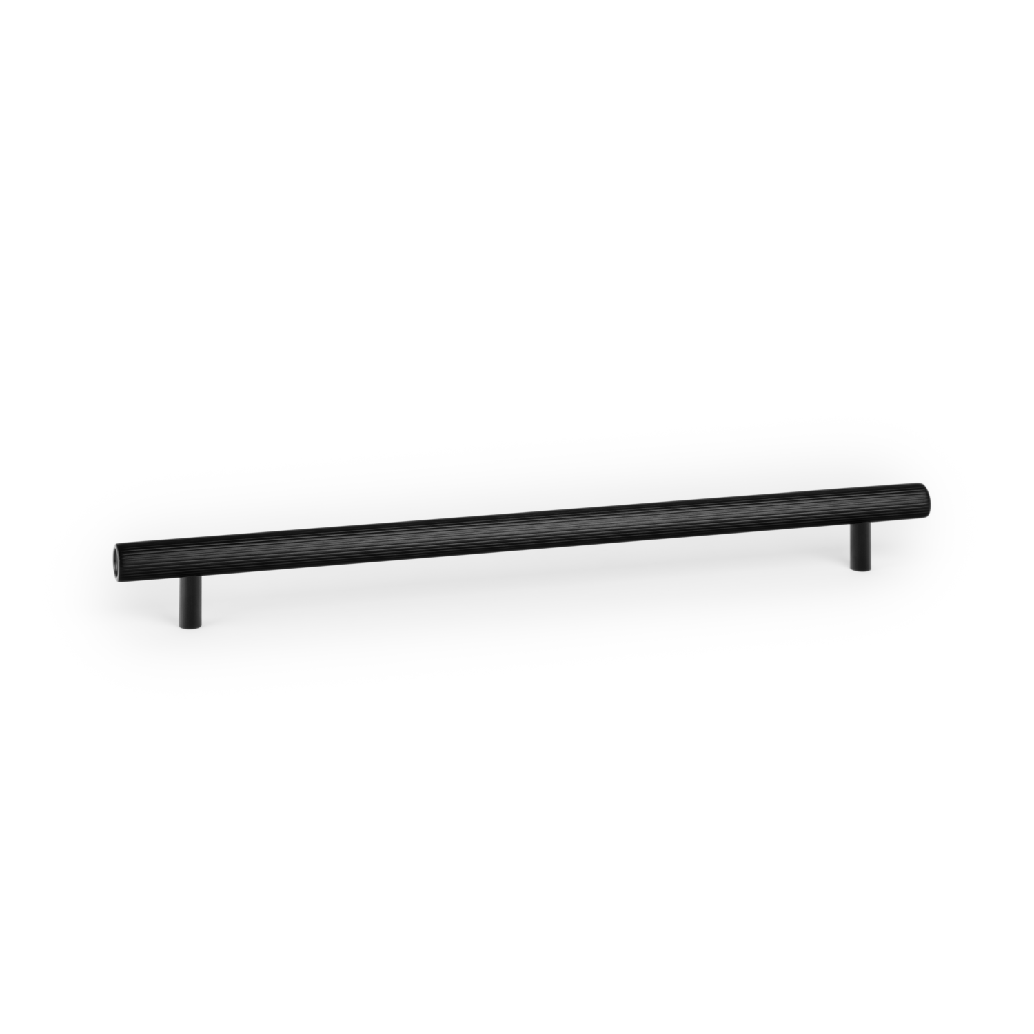 Greep BOTO BA320 L386 aluminium geborsteld zwart