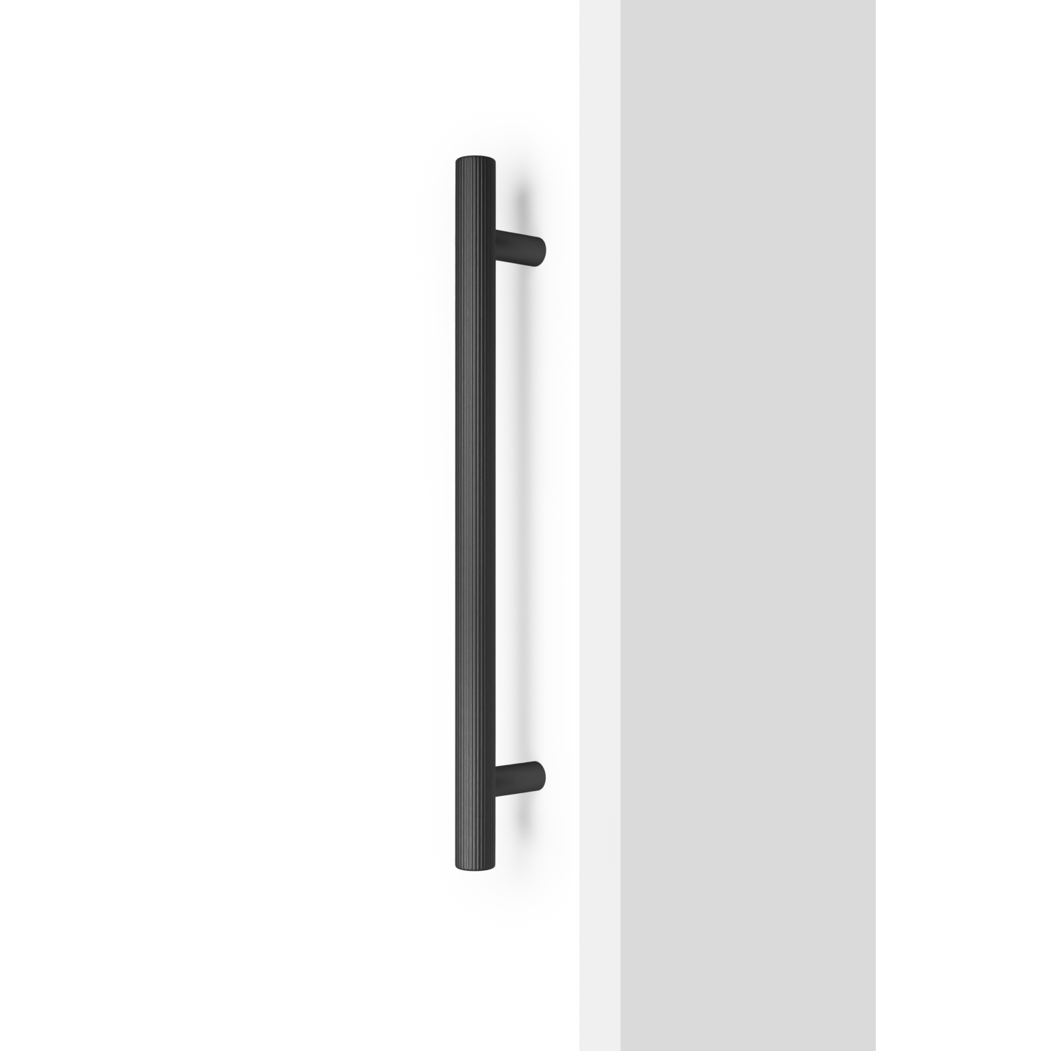 Greep BOTO BIG BA320 L418 aluminium geborsteld zwart