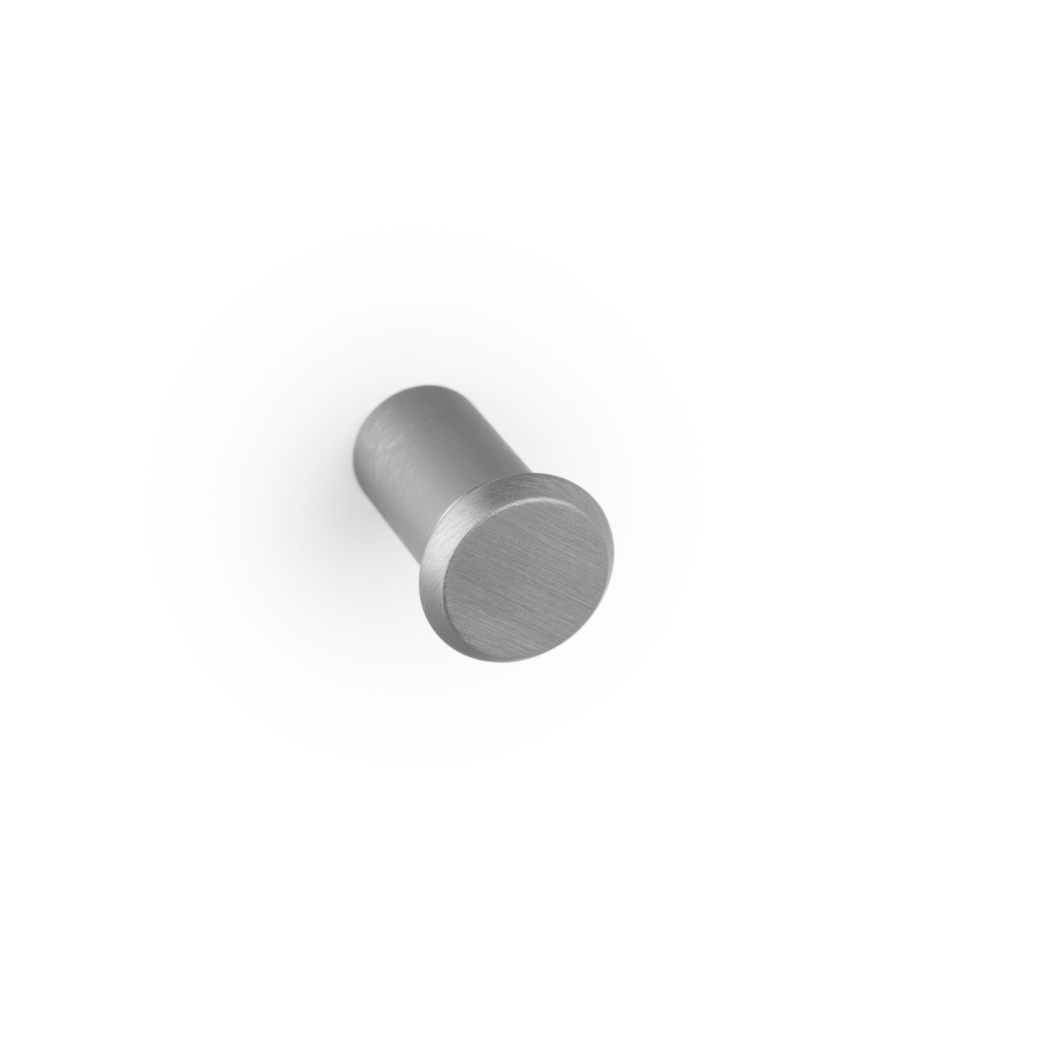 Bouton FASE Ø23 aluminium look inox
