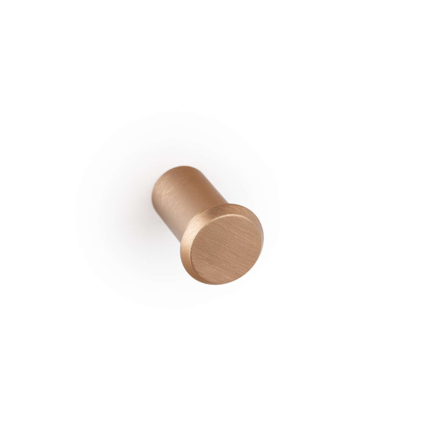 Bouton FASE Ø23 aluminium brossé laiton cava