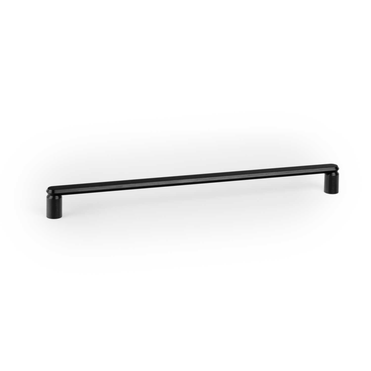 Greep FASE BA320 L337 aluminium geborsteld zwart