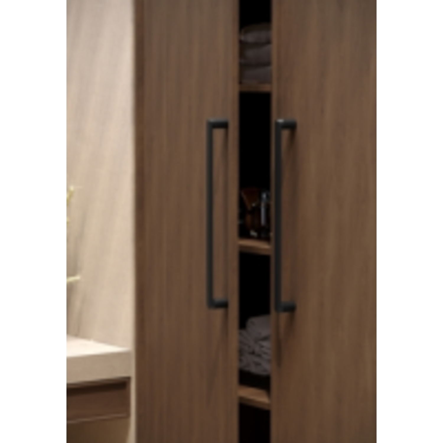 Greep FASE BIG BA320 L348 aluminium geborsteld zwart
