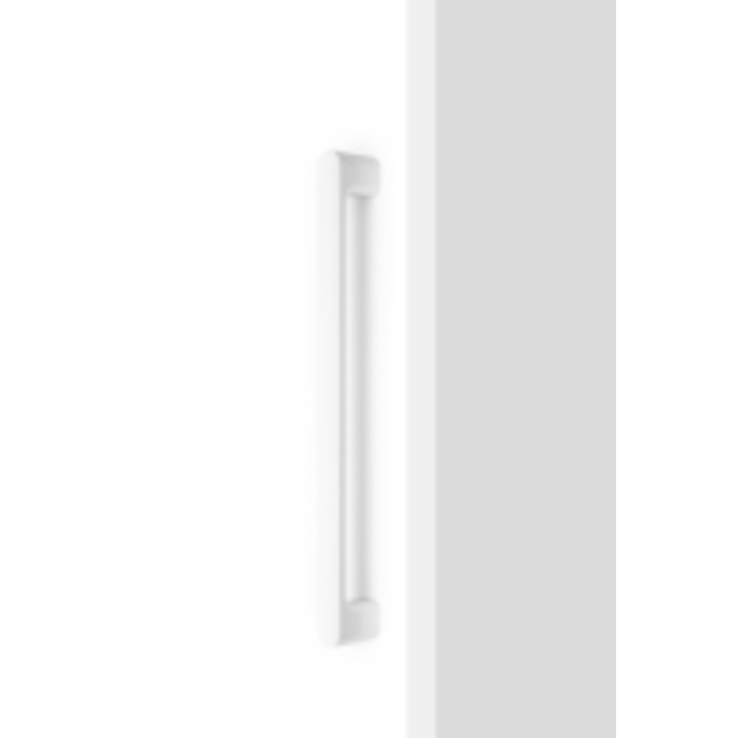 Deurgreep enkel LUV BIG BA384 L419 zamak mat wit