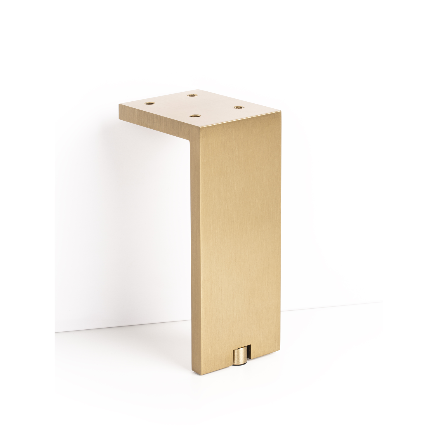 Pied de meuble fonda 80x150mm alu or brossé 