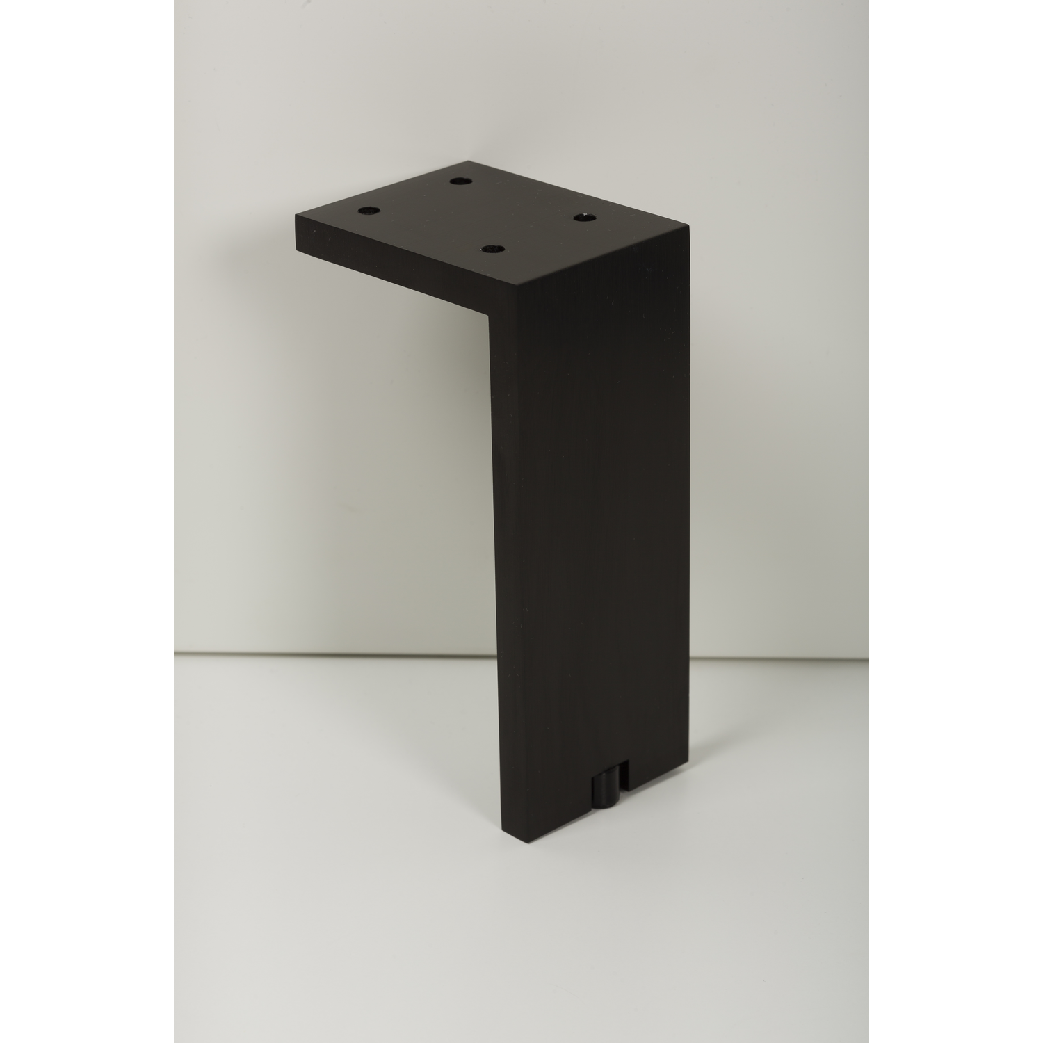 Meubelpootje fonda 80x150mm alu geborsteld zwart