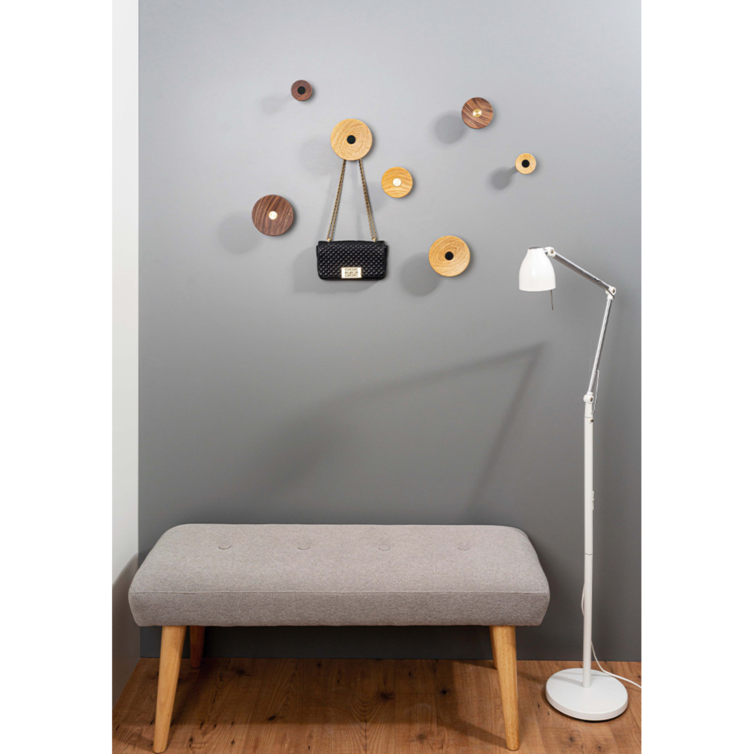 Jashaak ZOOT Ø60 hout / aluminium zwart / zwart hout