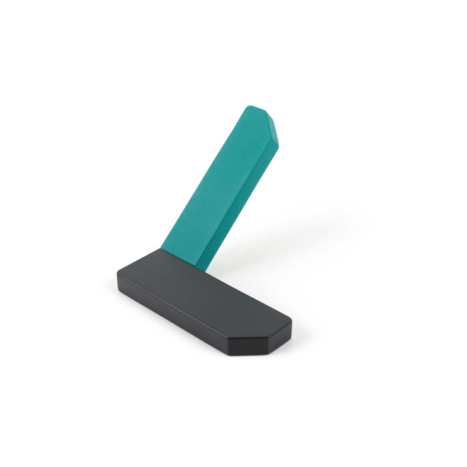 Porte-manteaux CORNER BA30 L81.2 zamac anthracite / turqouise