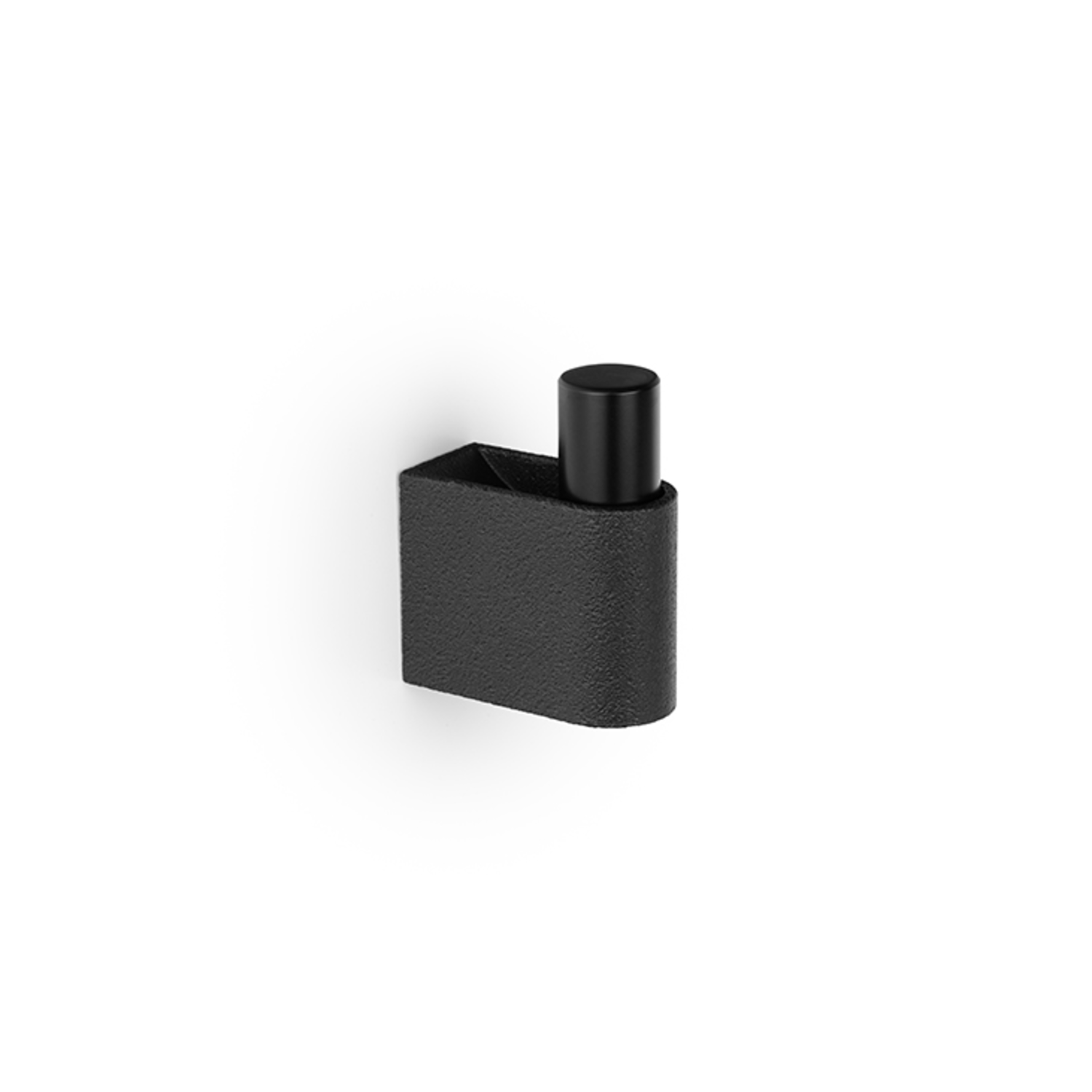 Porte-manteaux CASEY L50 aluminium / zamac noir texture / mat noir