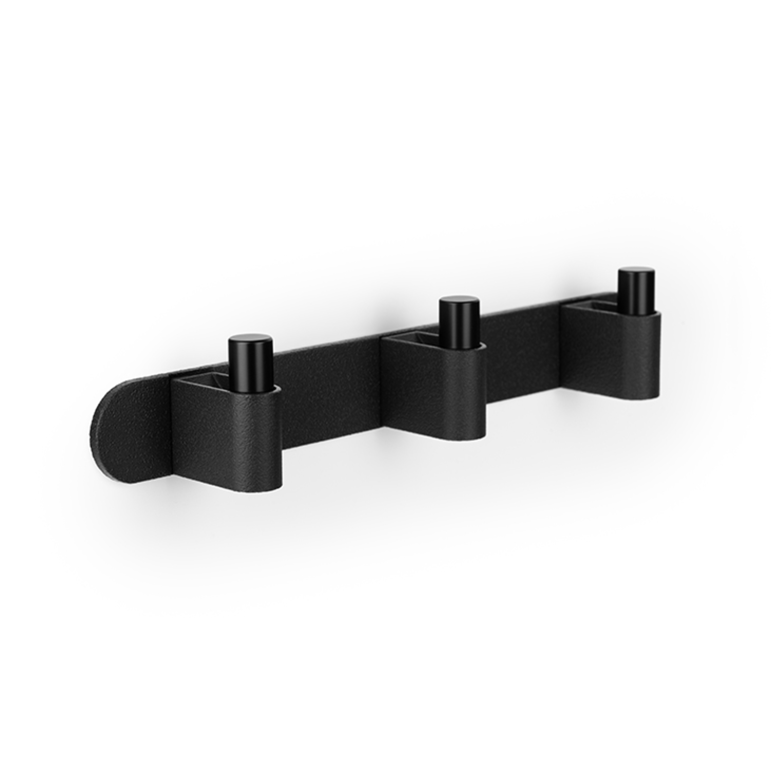 Porte-manteaux CASEY BA120-120 L340 aluminium / zamac noir texture / mat noir