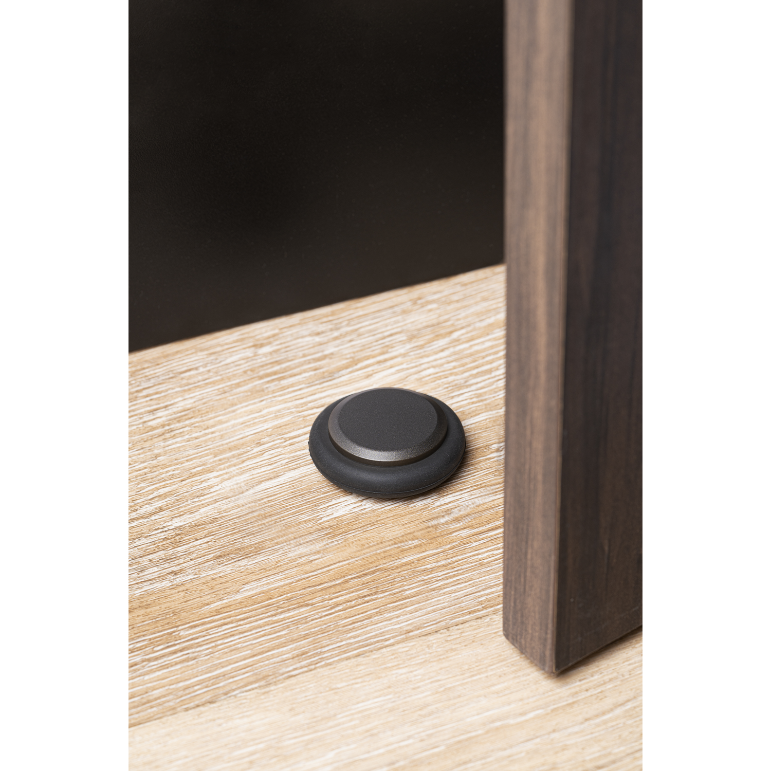 Deurstopper LOW Ø48 aluminium zwart