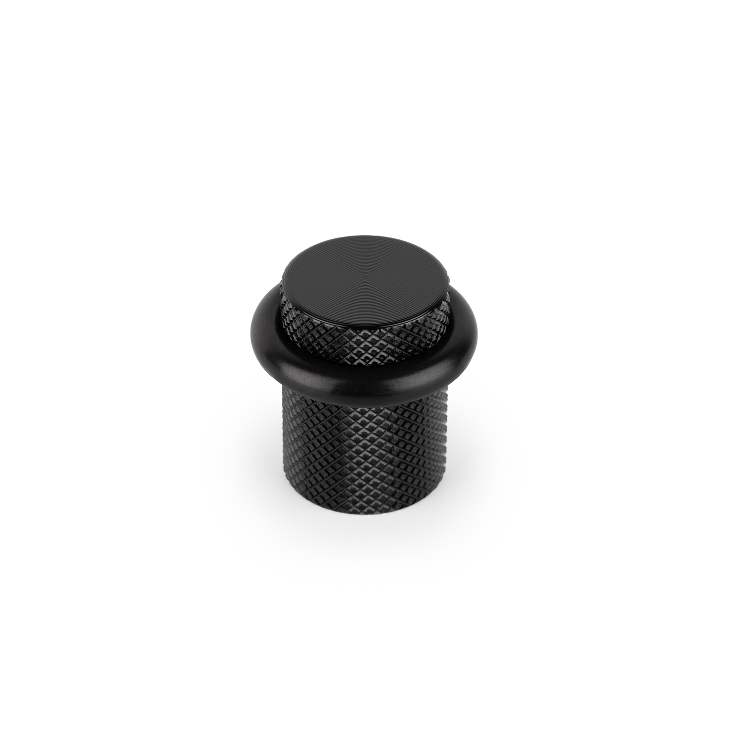 Butée de porte GRAF Ø27 aluminium brossé noir