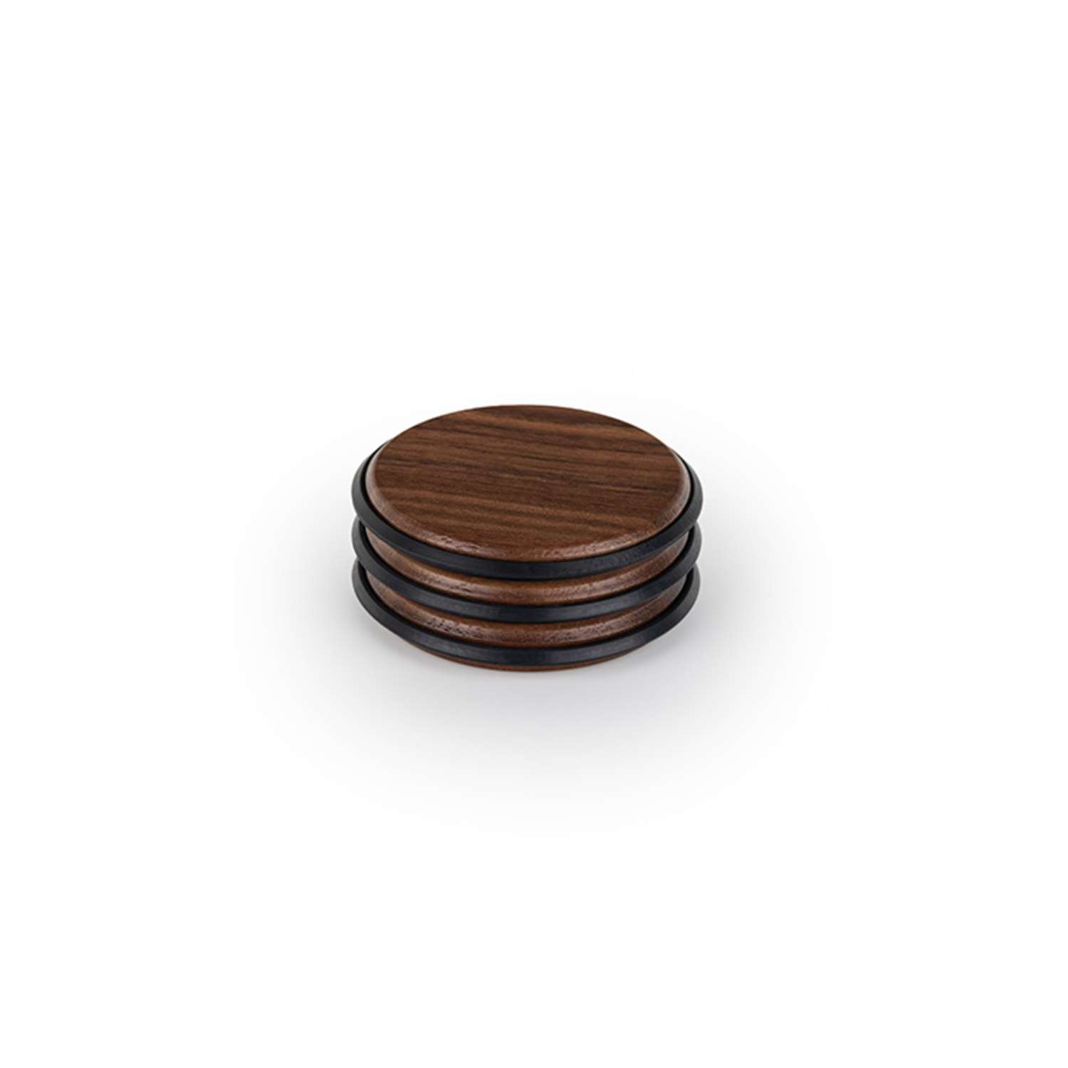 Butée de porte PULSE Ø66 bois noyer