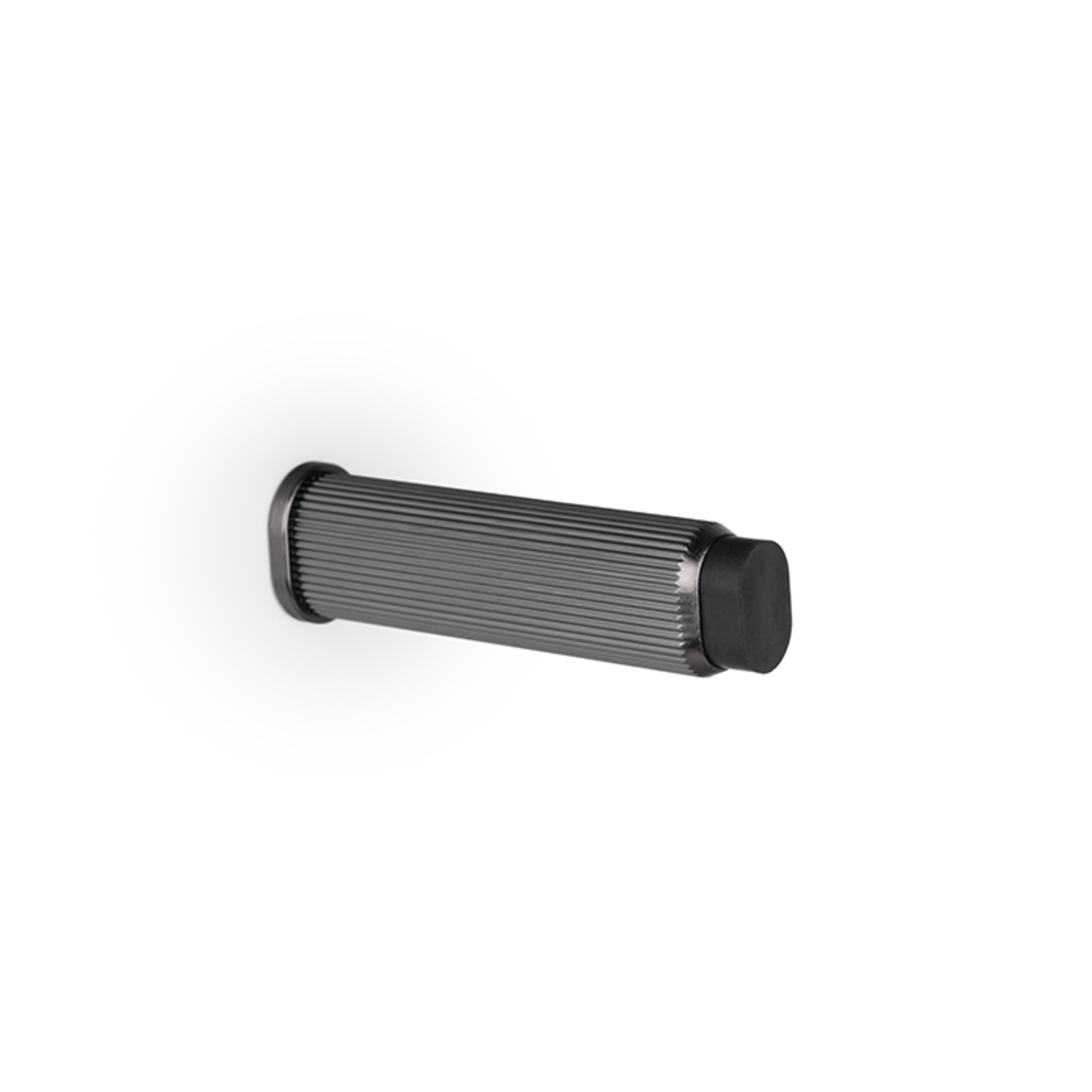 Deurstopper BROOKLYN Ø50 aluminium titanium zwart