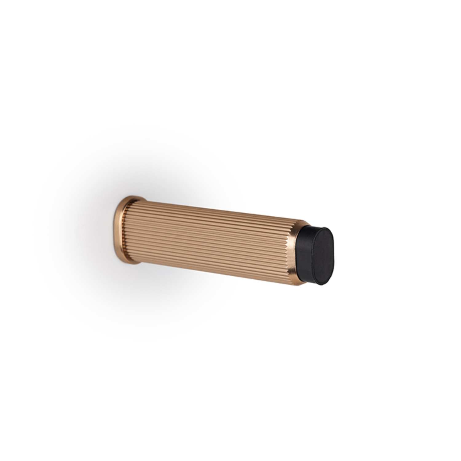 Butée de porte BROOKLYN Ø50 aluminium brossé laiton cava