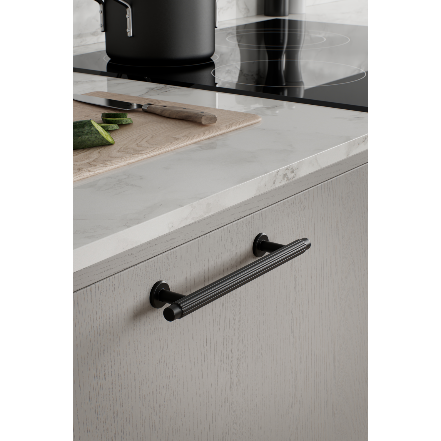 Poignée VILLA EA192 L241,5 zamac noir mat 