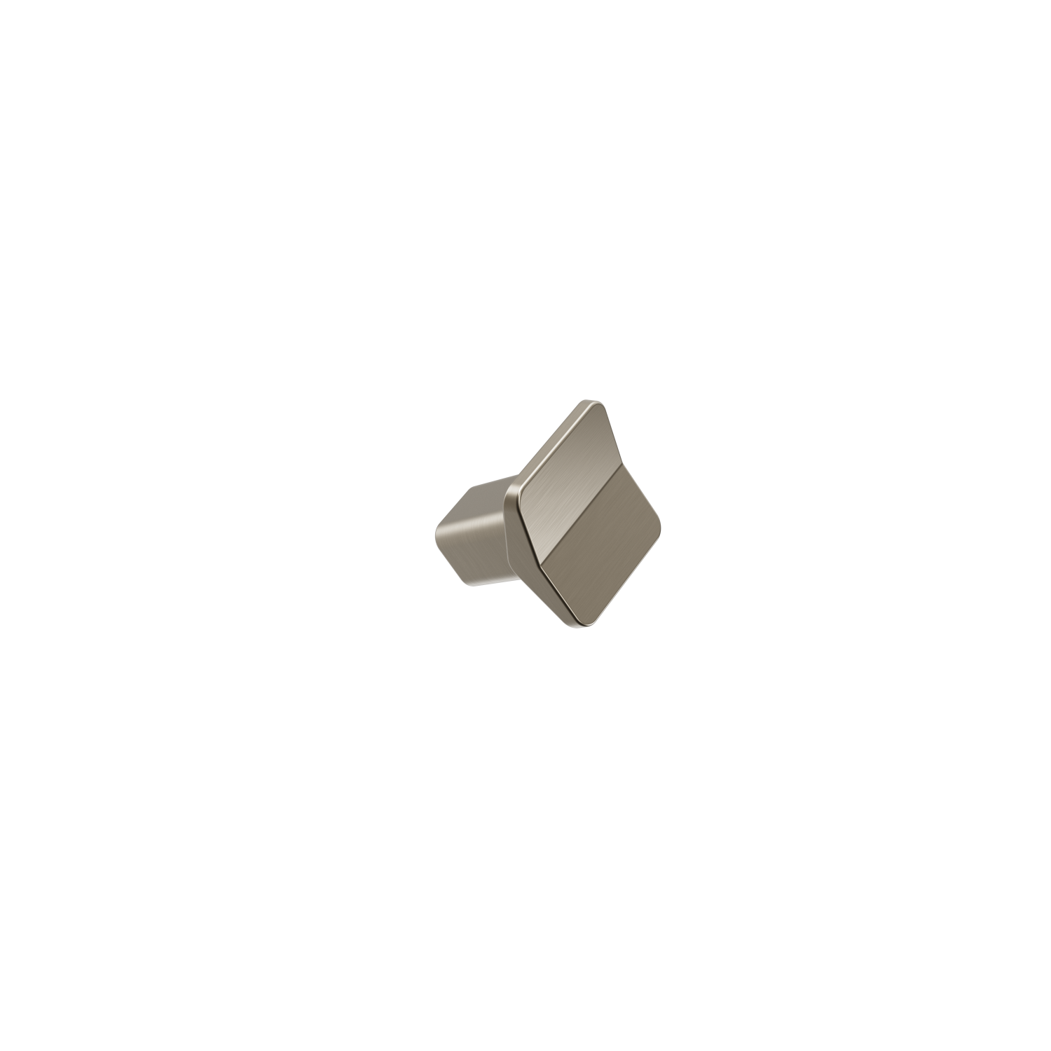 Knop VIS-A-VIS BA L26 Zamak Geborsteld messing