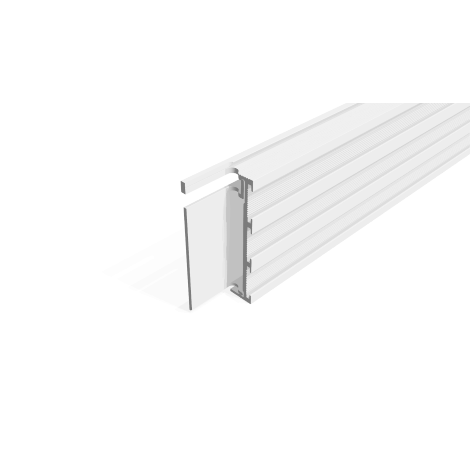 Plinthe de raccord blanc XP50 - X4 - W-set 01 (1 set)