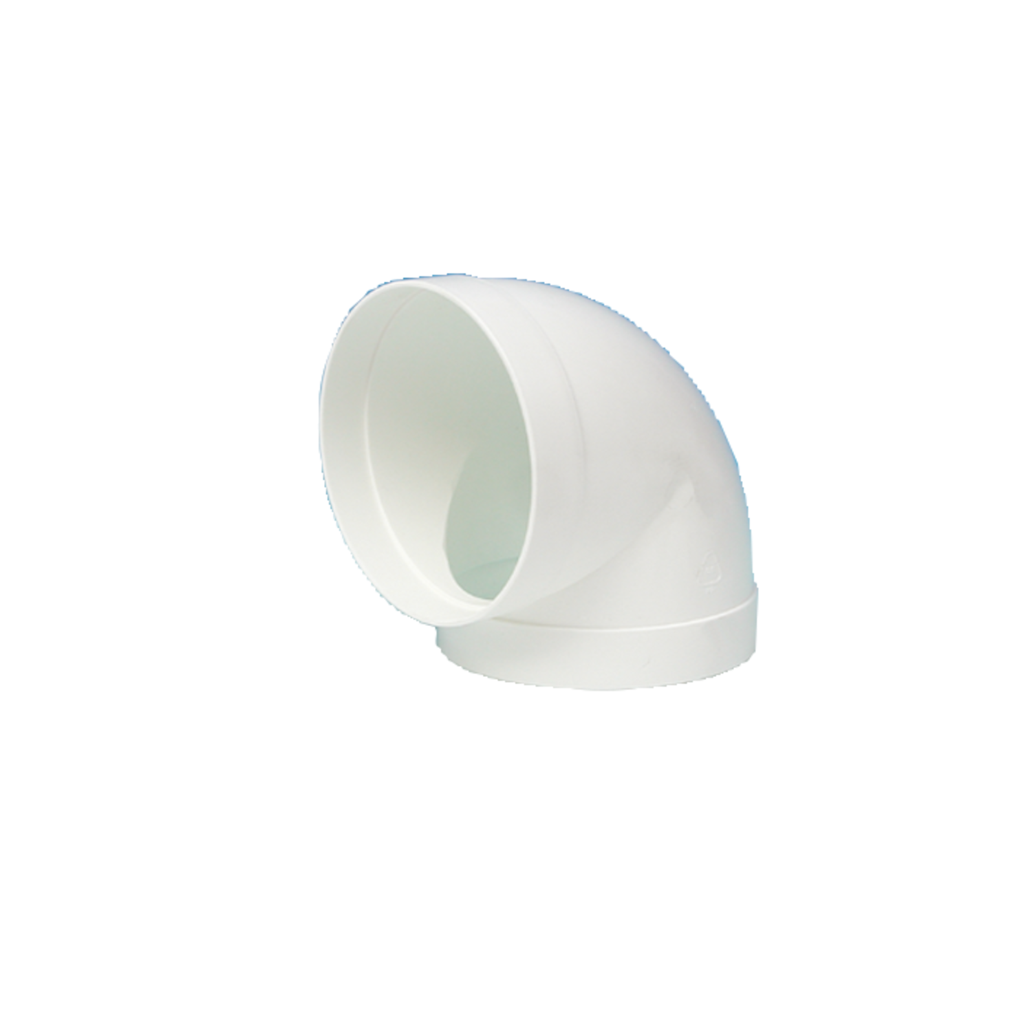 Bocht 90° rond d.150 wit