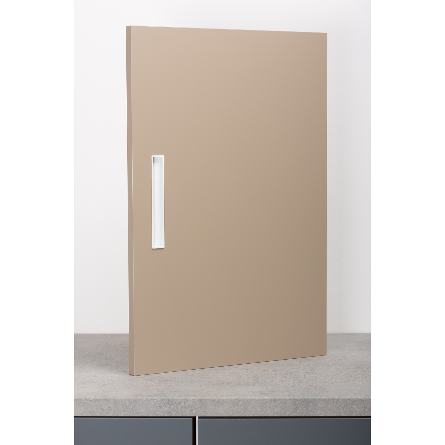 Poignée CUBIC L160 zamac mat blanc