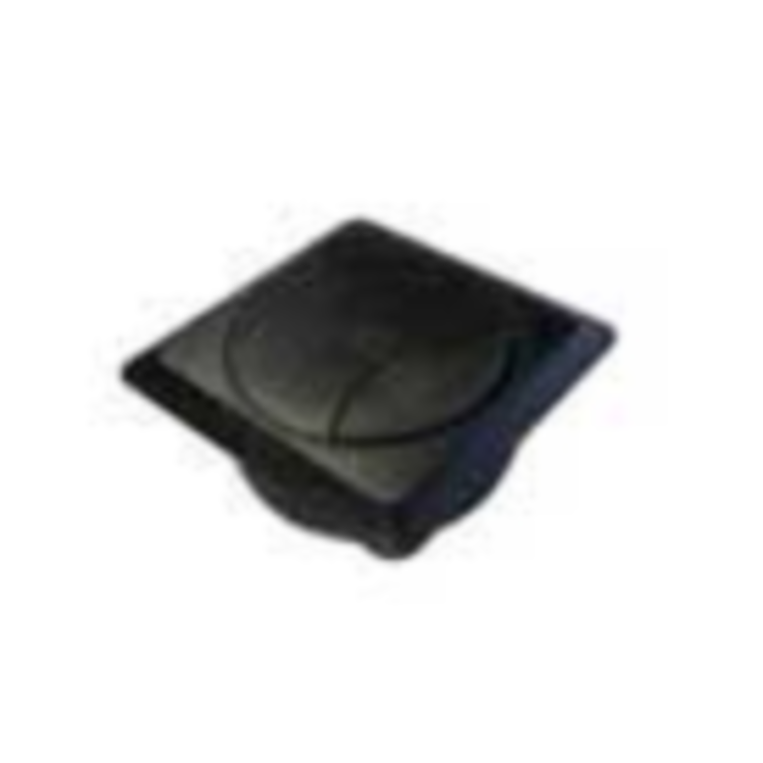 Passe-câble 72x72mm plastique noir  percage diamêtre 60mm