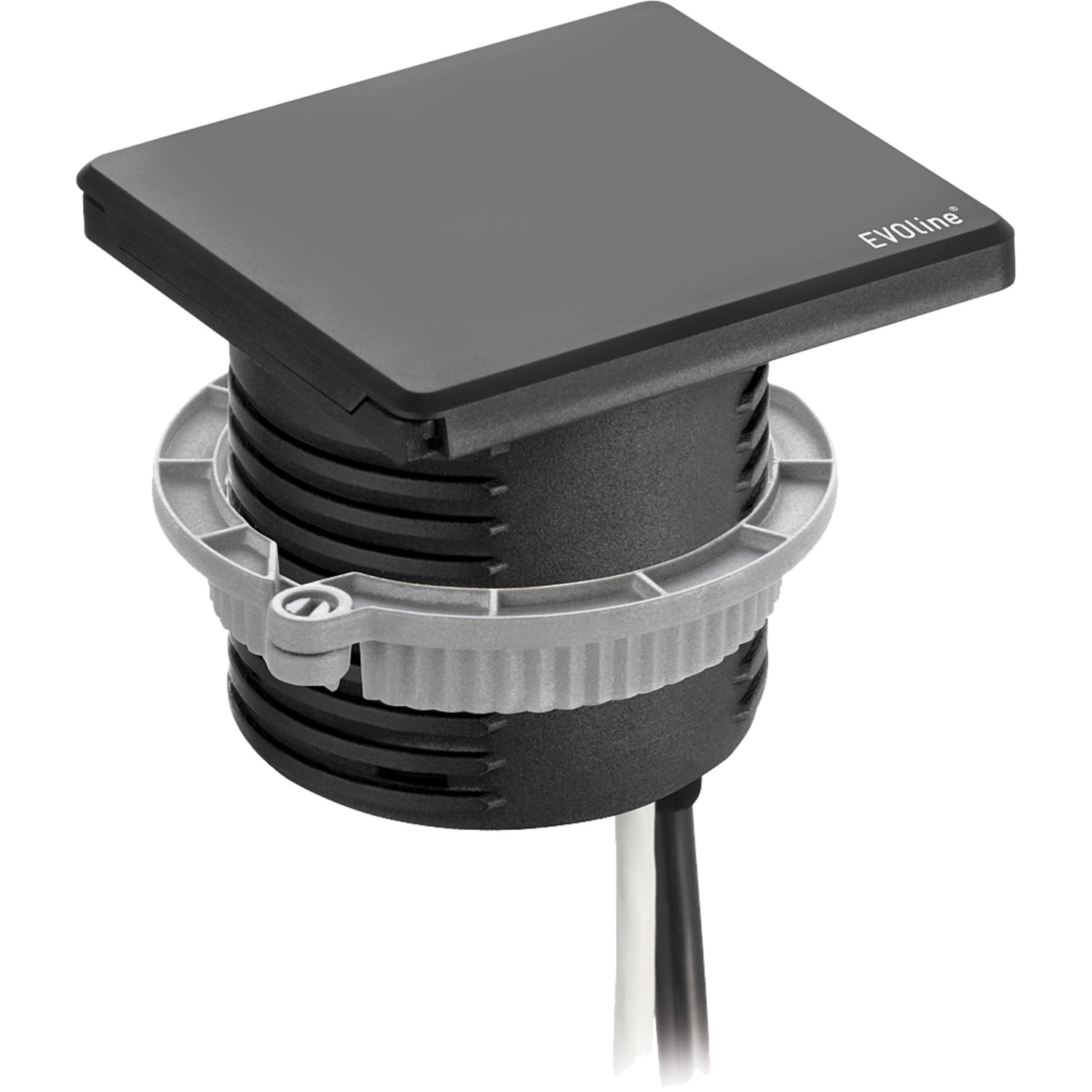 Evoline square 80 b/f + chargeur usb noir 