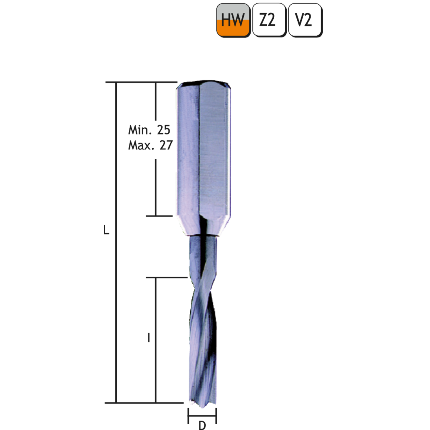 71896 mèche blue max ø2mm x 57mm gauche 